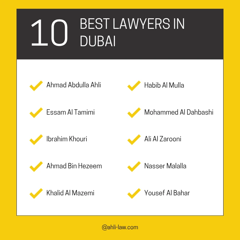 Top 10 Best Lawyers in Dubai – 2025