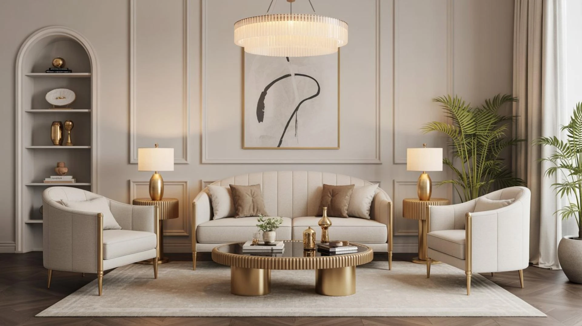 5 Beautiful Brass-Accented Furniture Pieces for Luxury Interiors