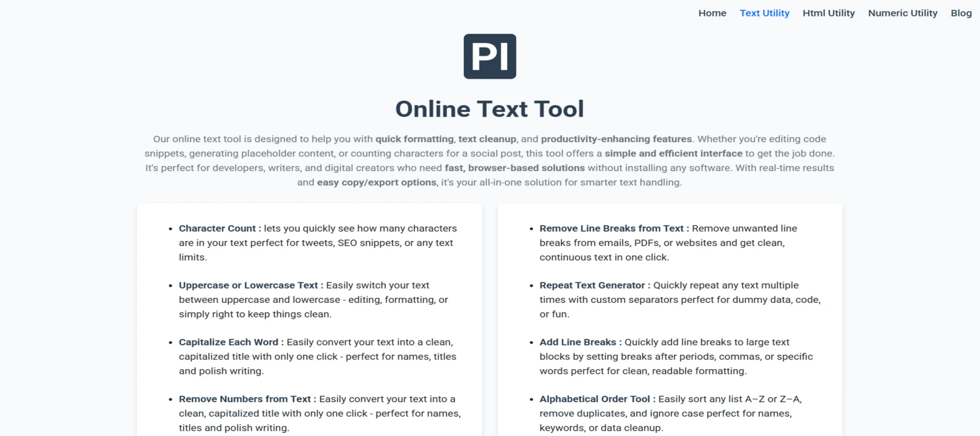 Text Tool For Multiple Usecases