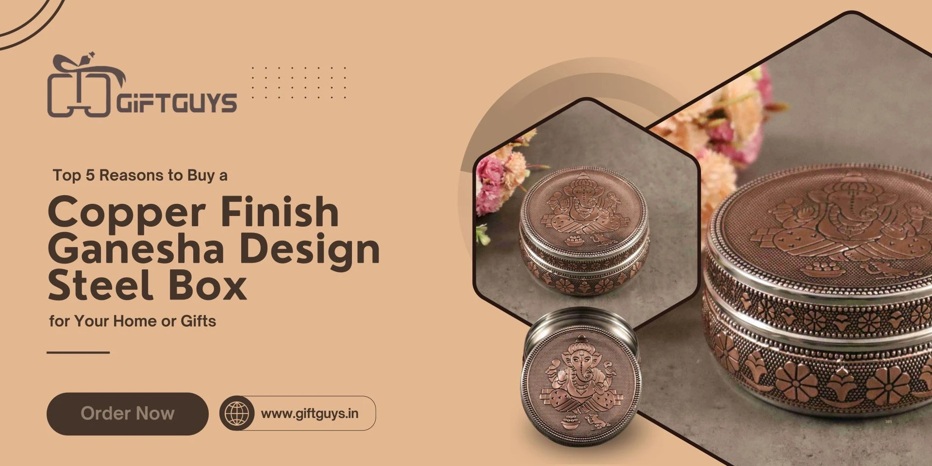 Top 5 Reasons to Buy a Copper Finish Ganesha Design Steel Box for Your Home or Gifts