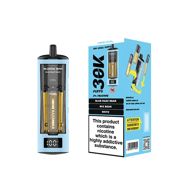 Bloody Bar 30K Triple Twist Box of 5 – Massive Puffs, Bold Style