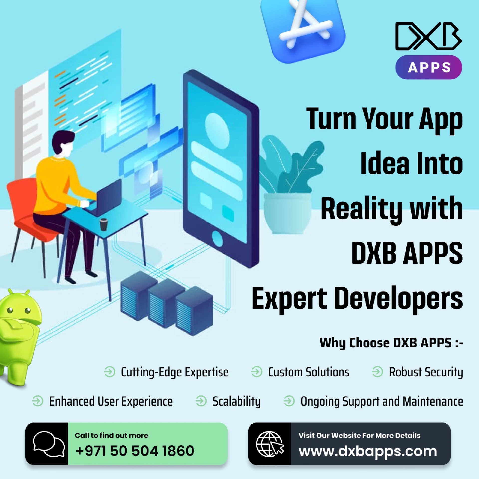 Advanced mobile application development Abu Dhabi solutions by DXB APPS