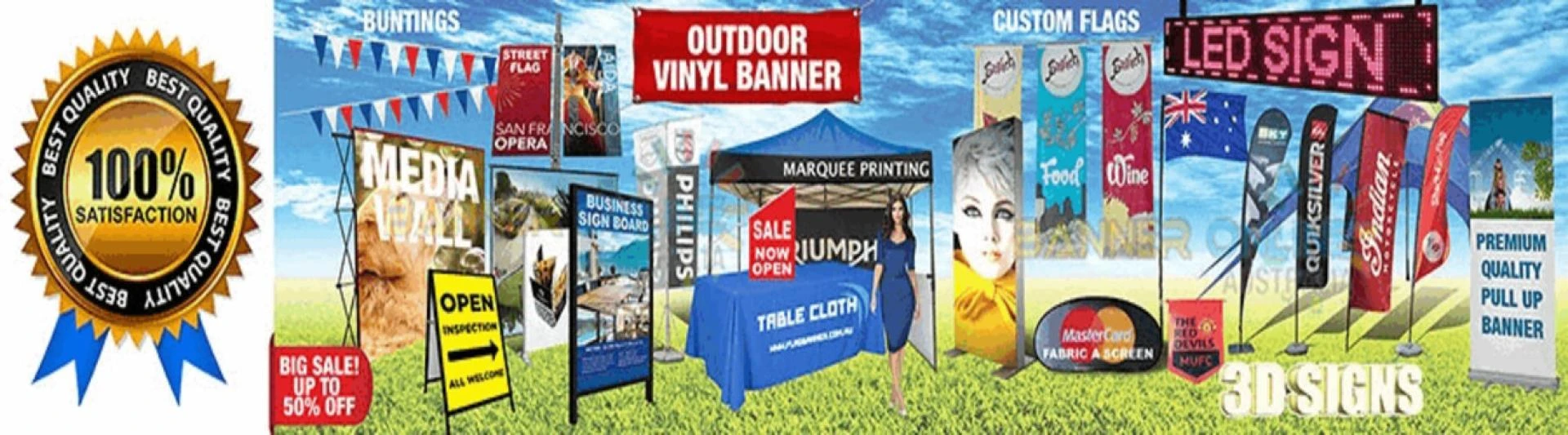 Elevate Your Event or Brand with Backdrops, Sticker Printing, and Teardrop Banners