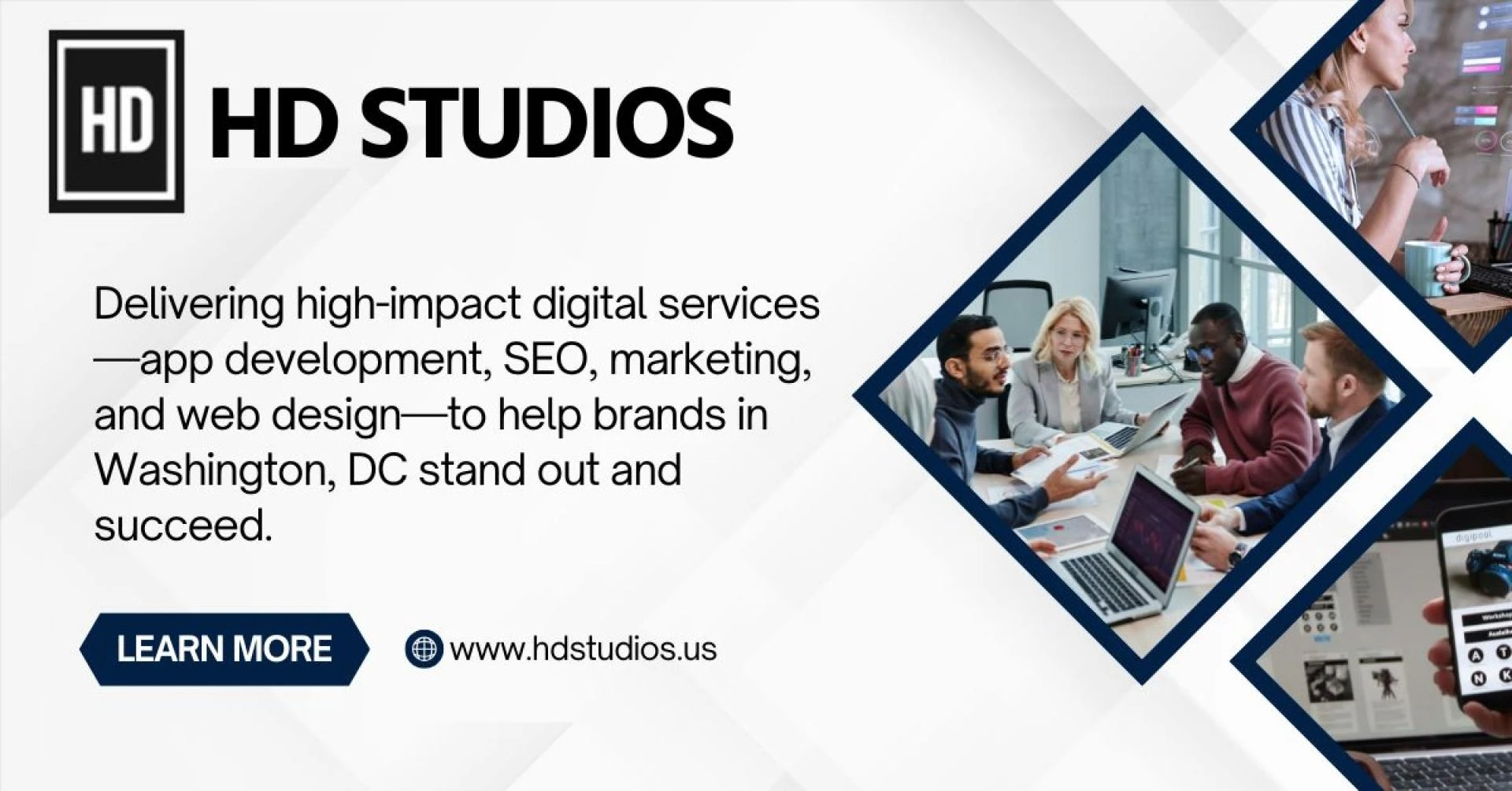 Delivering high-impact digital services—app development, SEO, marketing, and web design—to help brands in Washington, DC stand out and succeed.