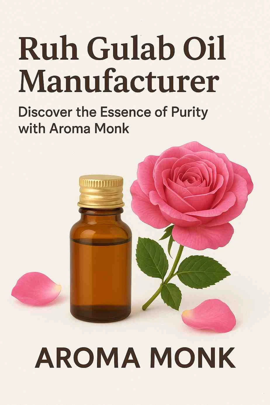 Aroma Monk: The Essence of Purity - Unveiling the Art of Ruh Gulab Oil Manufacturing