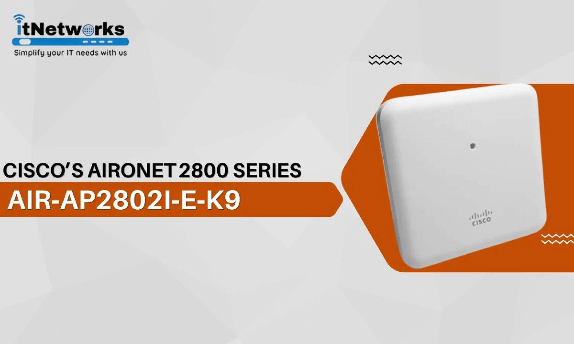 AIR‑AP2802I‑E‑K9 Enterprise Wi‑Fi 5 Cisco Access Point