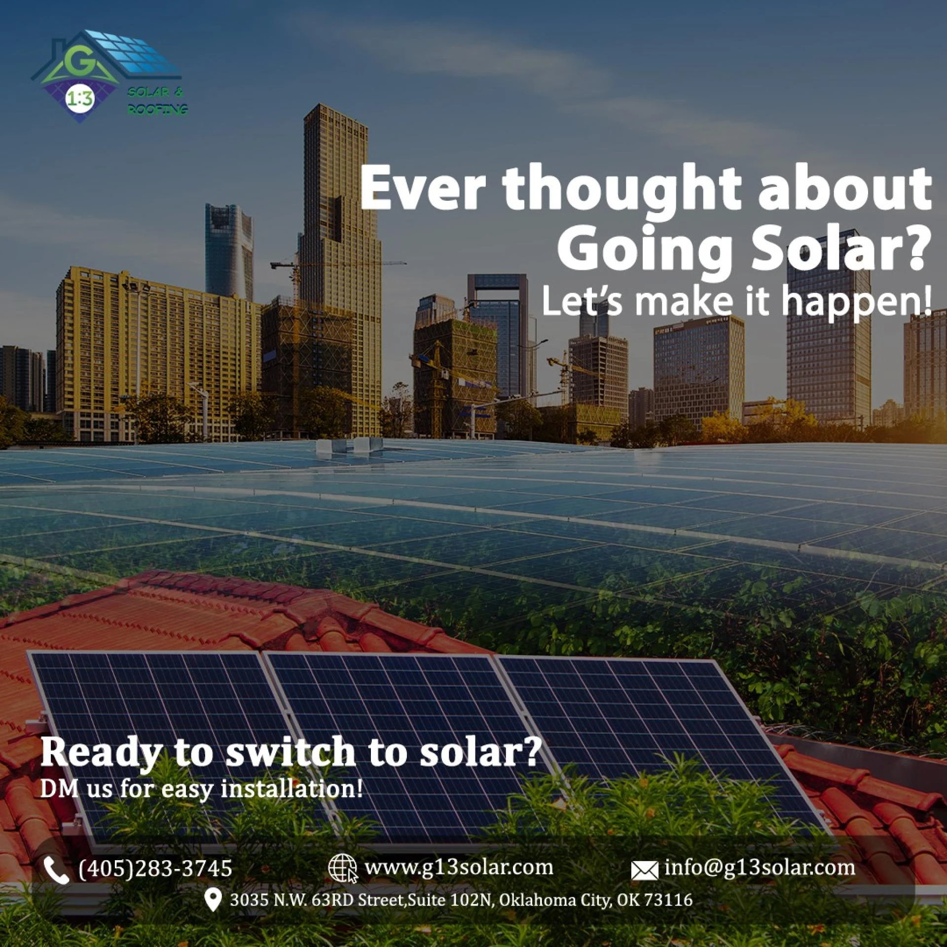 Go Green & Save More: Why G 1:3 Solar and Roofing Ranks Among the Best Solar Companies in Oklahoma