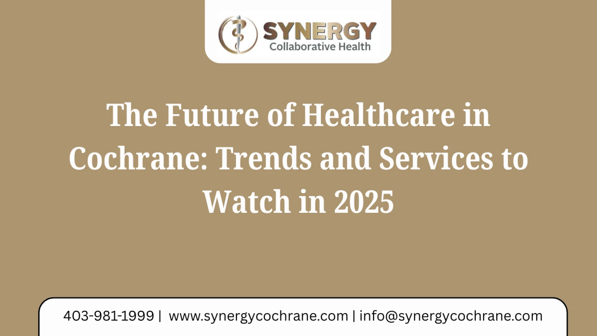 The Future of Healthcare in Cochrane: Trends and Services to Watch in 2025