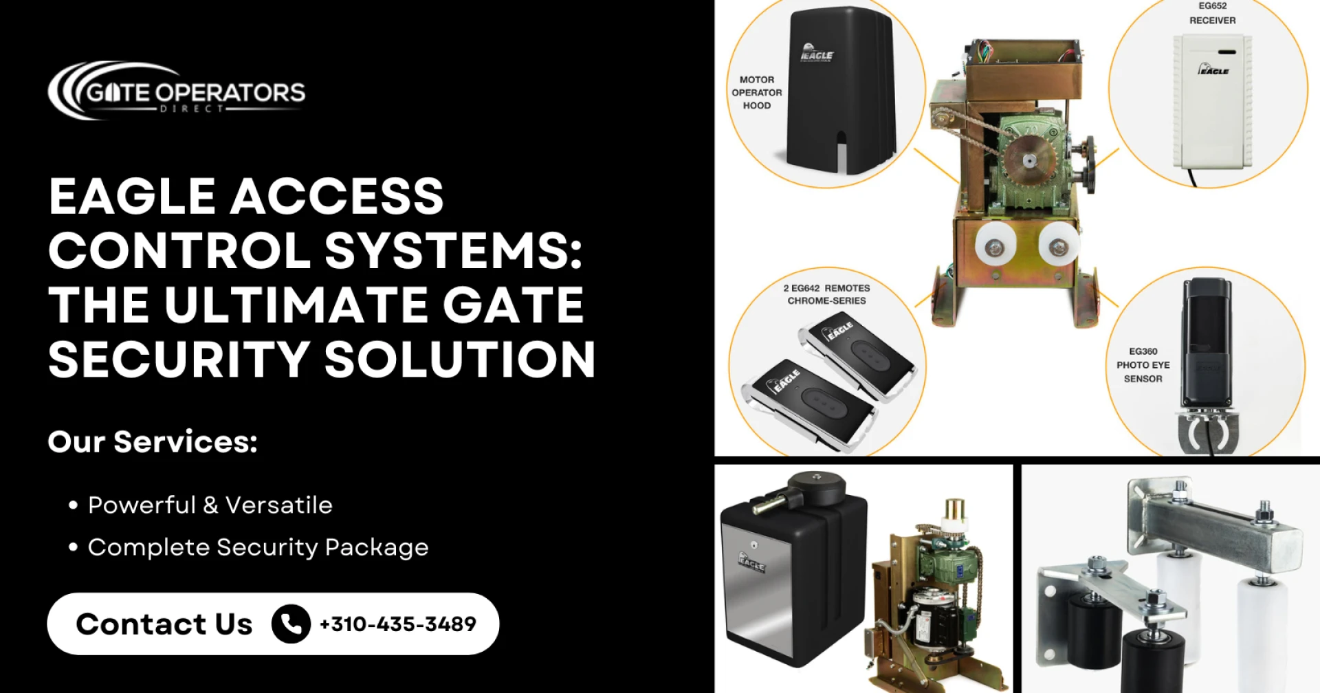 Eagle Sliding Gate Motors: Enhancing Security with Guide Rollers, Fire Boxes, and More