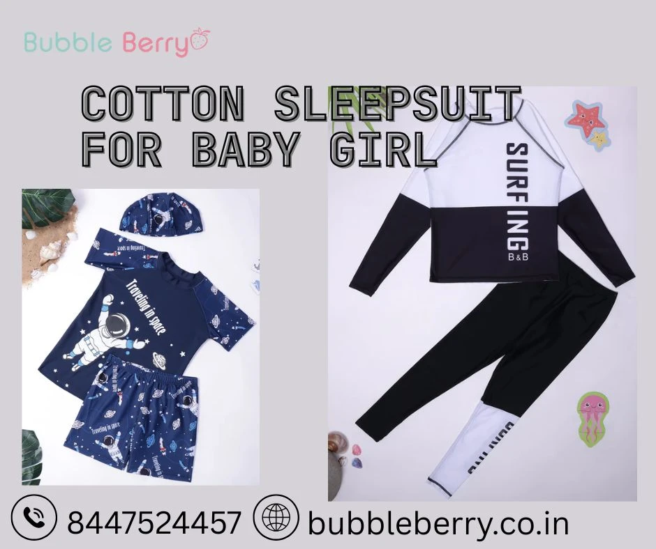 Cotton Sleepsuit for Baby Girl – A Soft Hug for Peaceful Sleep