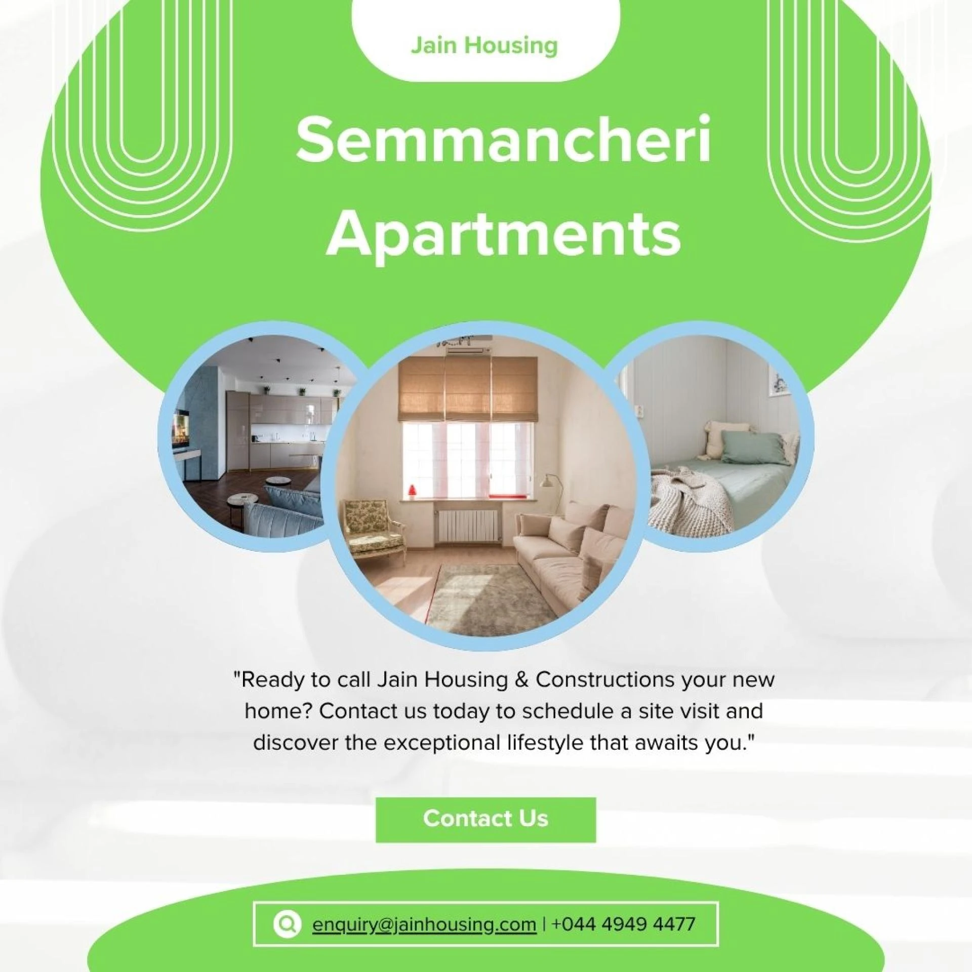 Flats for Sale in Semmancheri OMR – Premium Living at Jains Aadhya