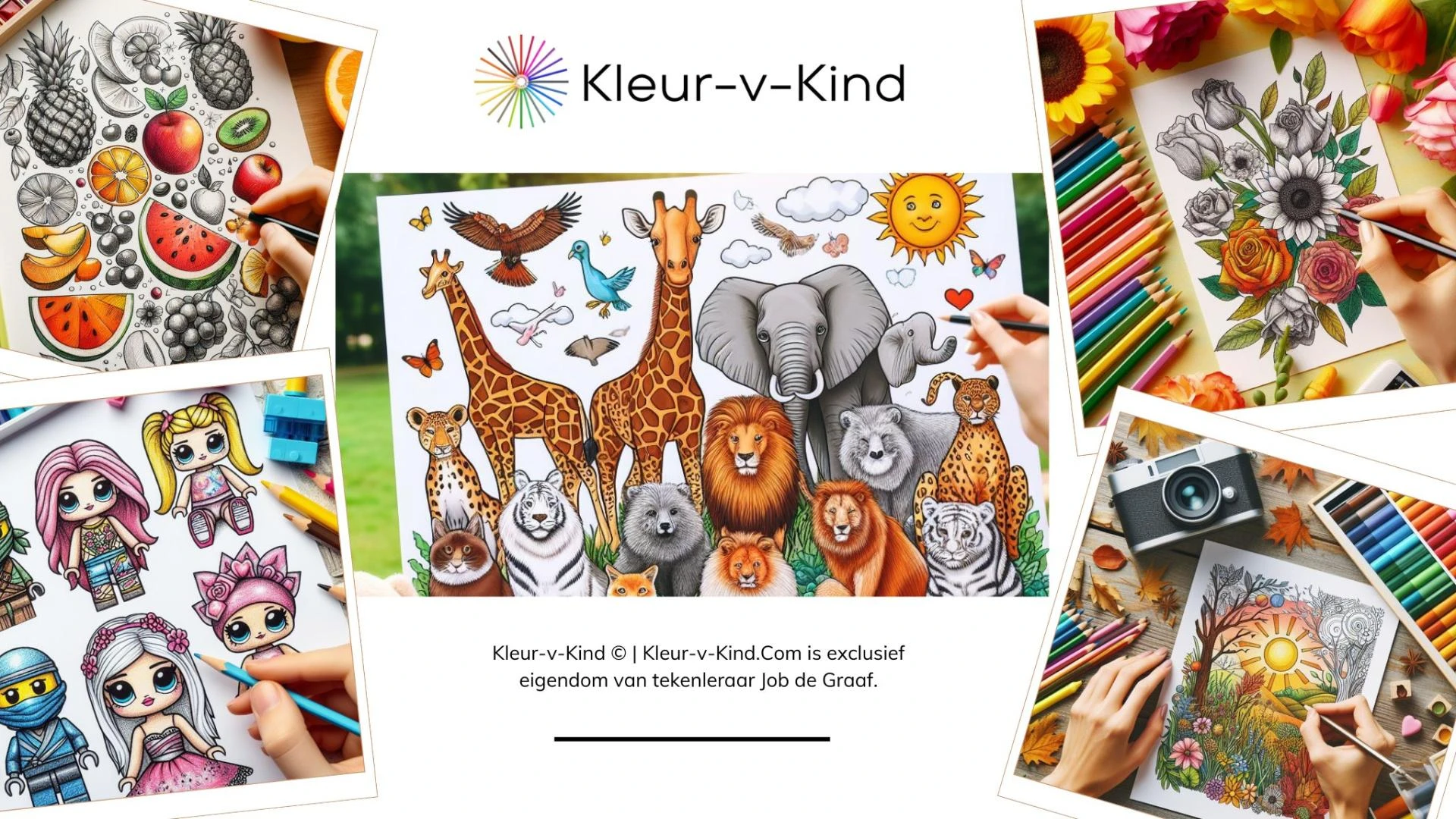 Kleur-v-kind.com brengt creativiteit tot leven met elke kleurplaat voor kinderen