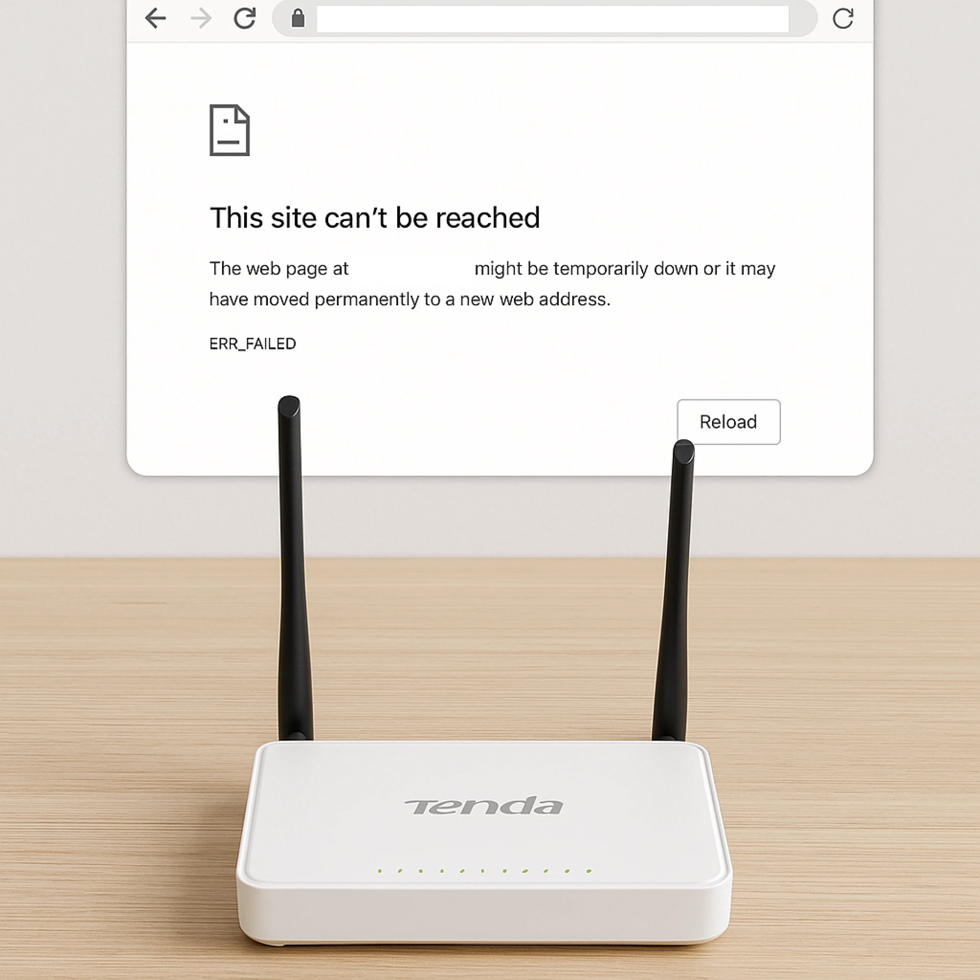 Why is my Tenda router setup page not loading?