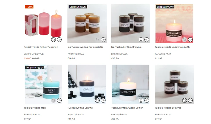 Kynttilät – tunnelmaa, väriä ja valoa arkeen ympäri vuoden