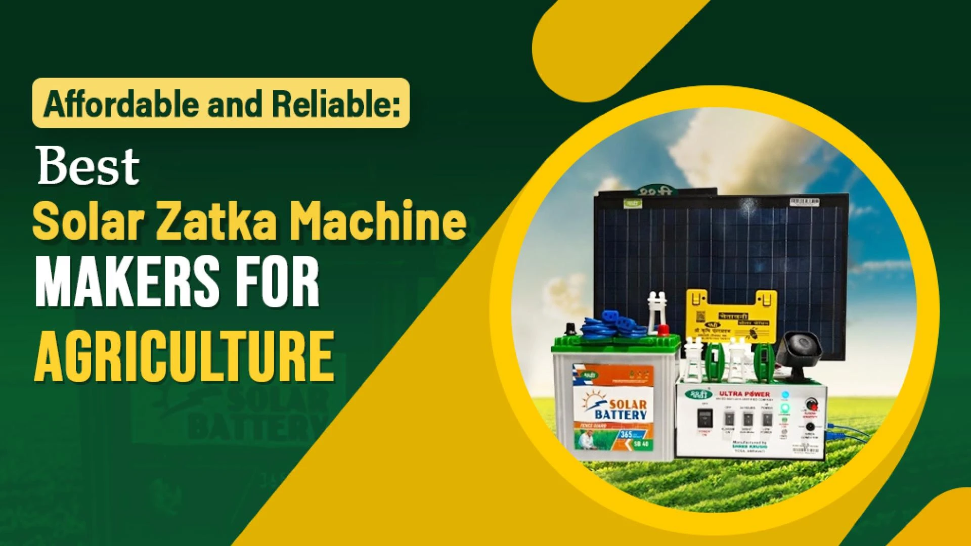 Affordable Solar Zatka Machine Options for Small & Large Farms