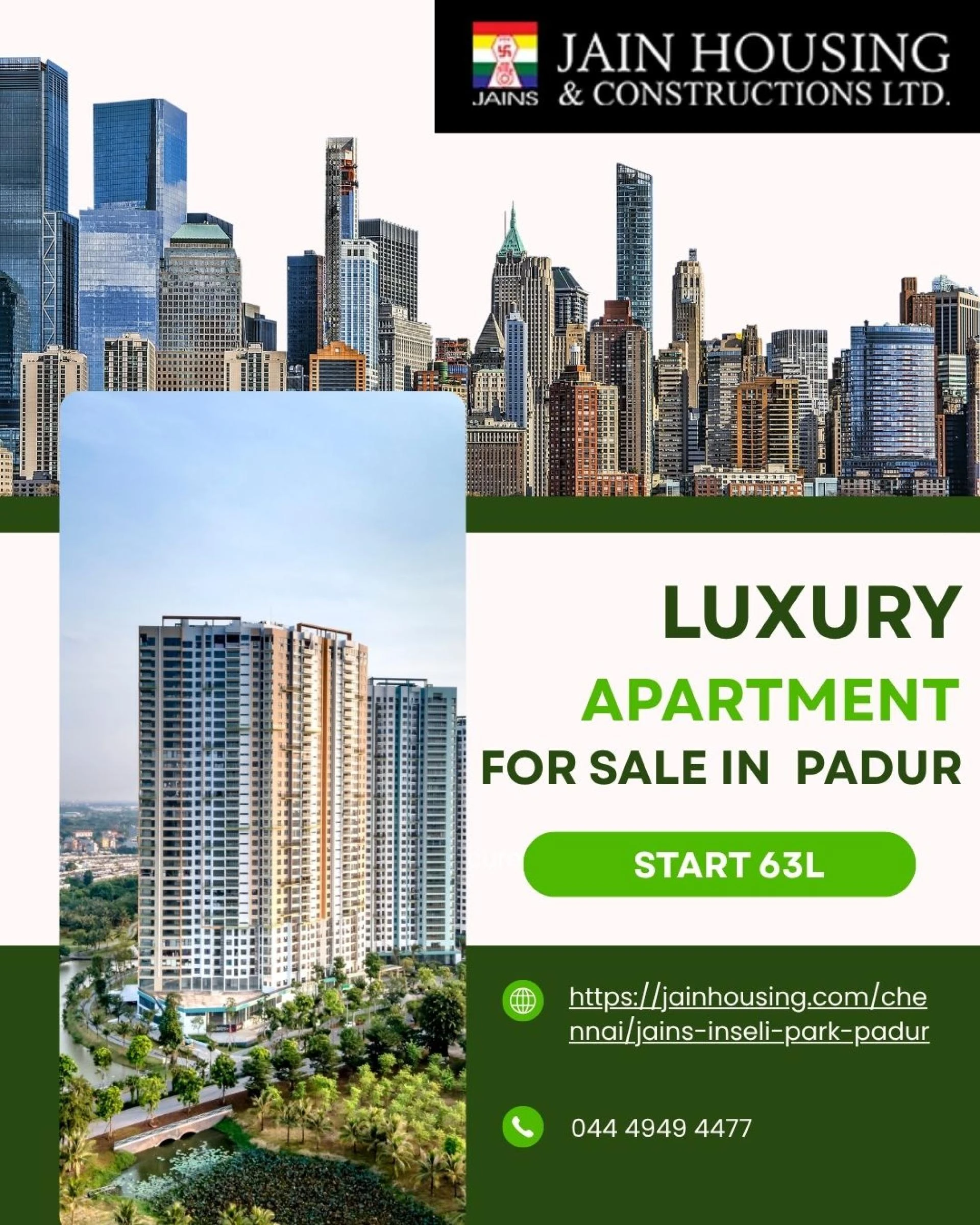 3BHK Flats in Padur – Where Comfort Meets Quality by Jain Housing