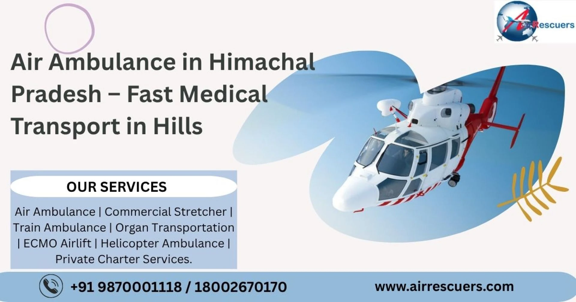  Air Ambulance in Himachal Pradesh – Fast Medical Transport in Hills