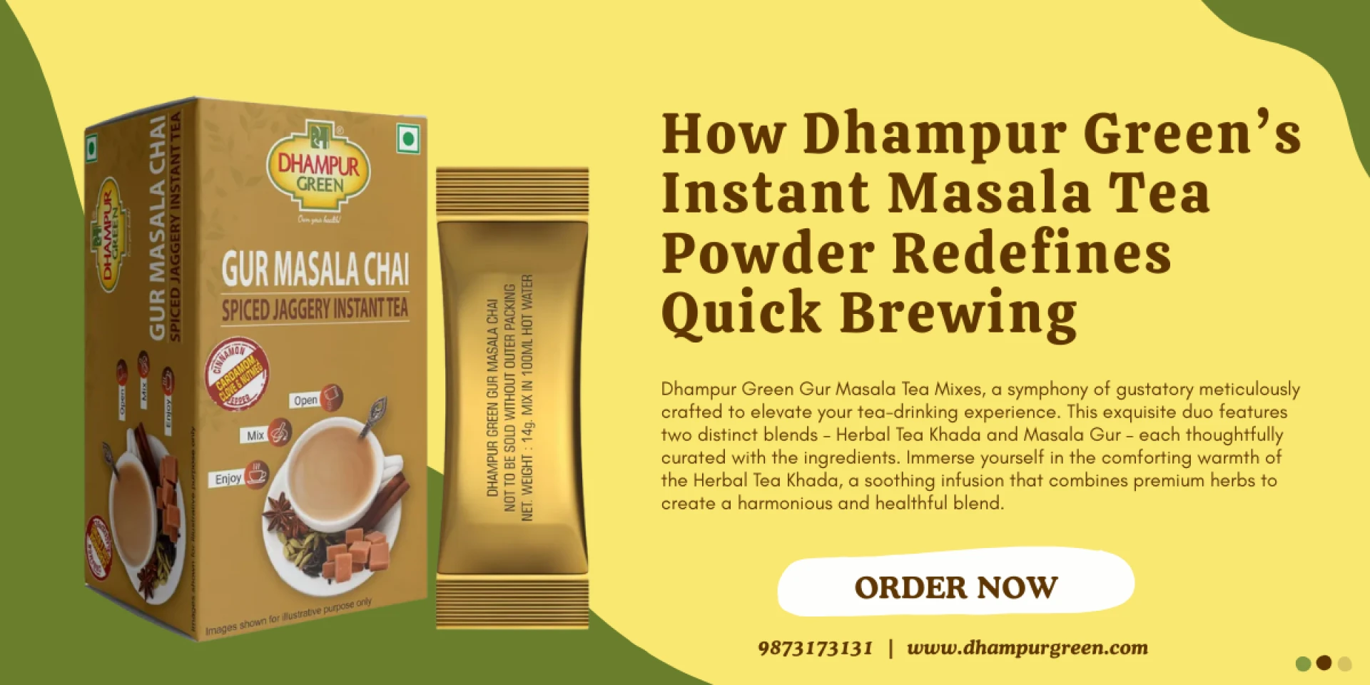 How Dhampur Green’s Instant Masala Tea Powder Redefines Quick Brewing