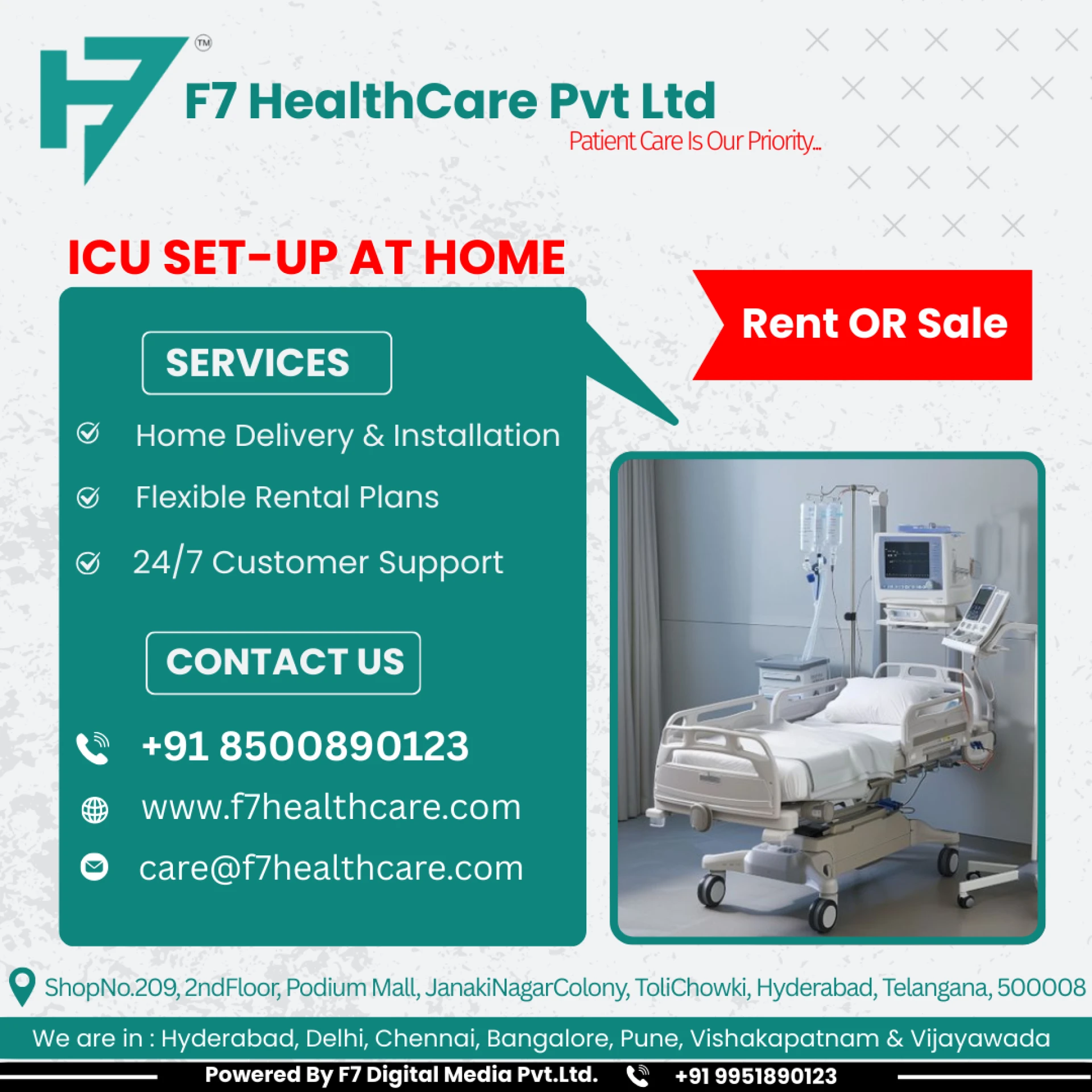 ICU Set Up at Home for Rent or Sale – Complete Guide for Patients and Families