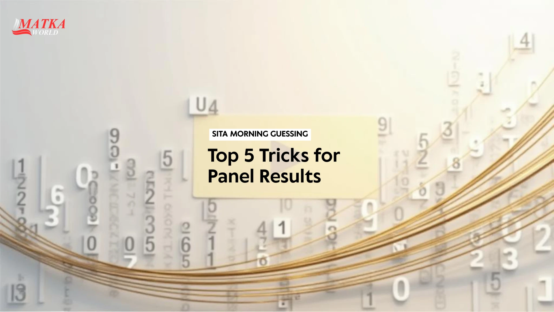 Sita Morning Guessing: Top 5 Tricks for Panel Results