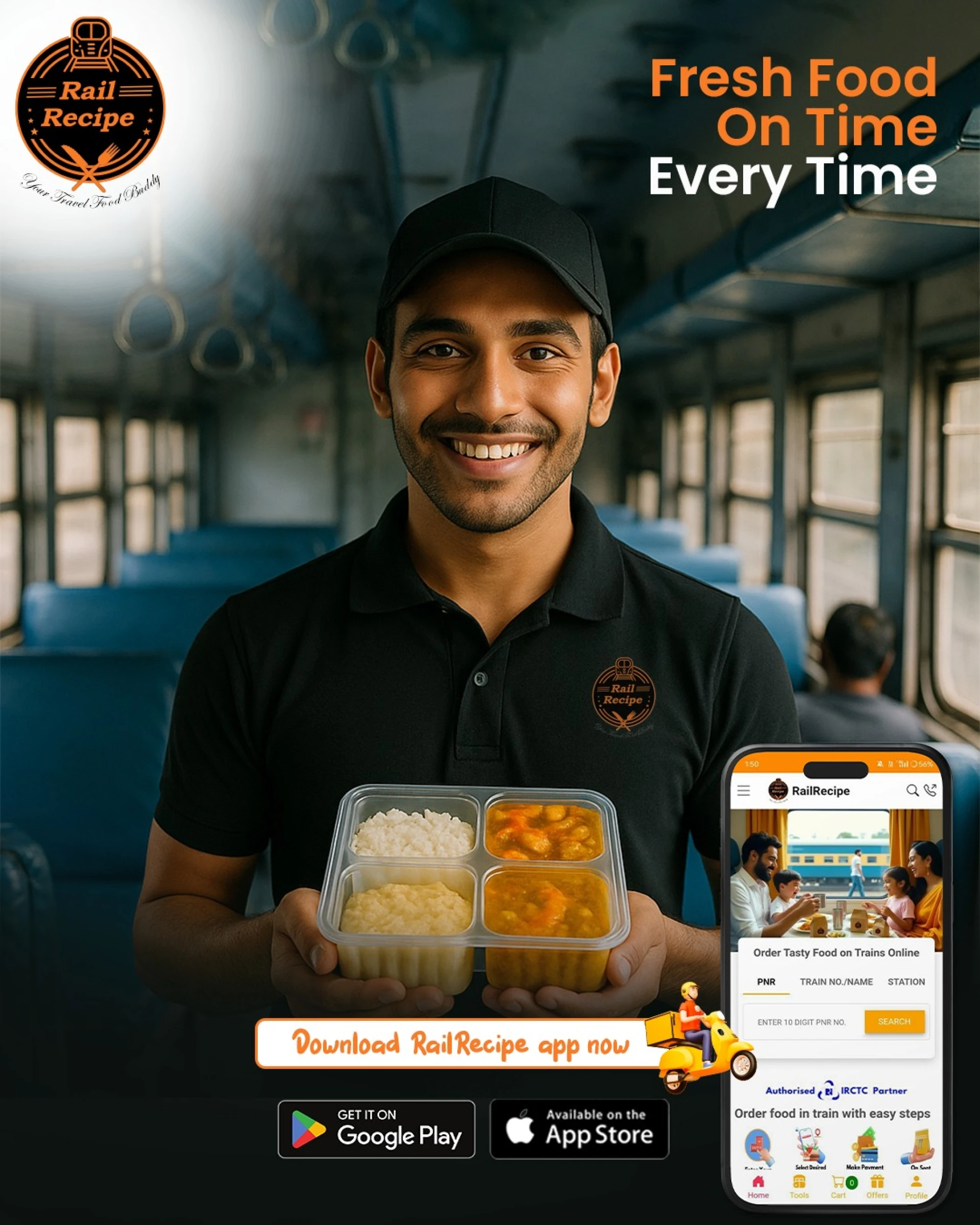 How to Book Indian Railways Round Trip Ticket with 20% Off & Order Food in Train