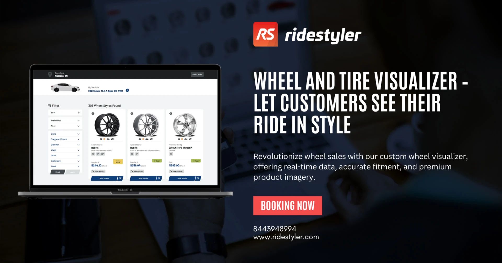 Customisable Wheel and Tire Visualizer for Automotive Businesses