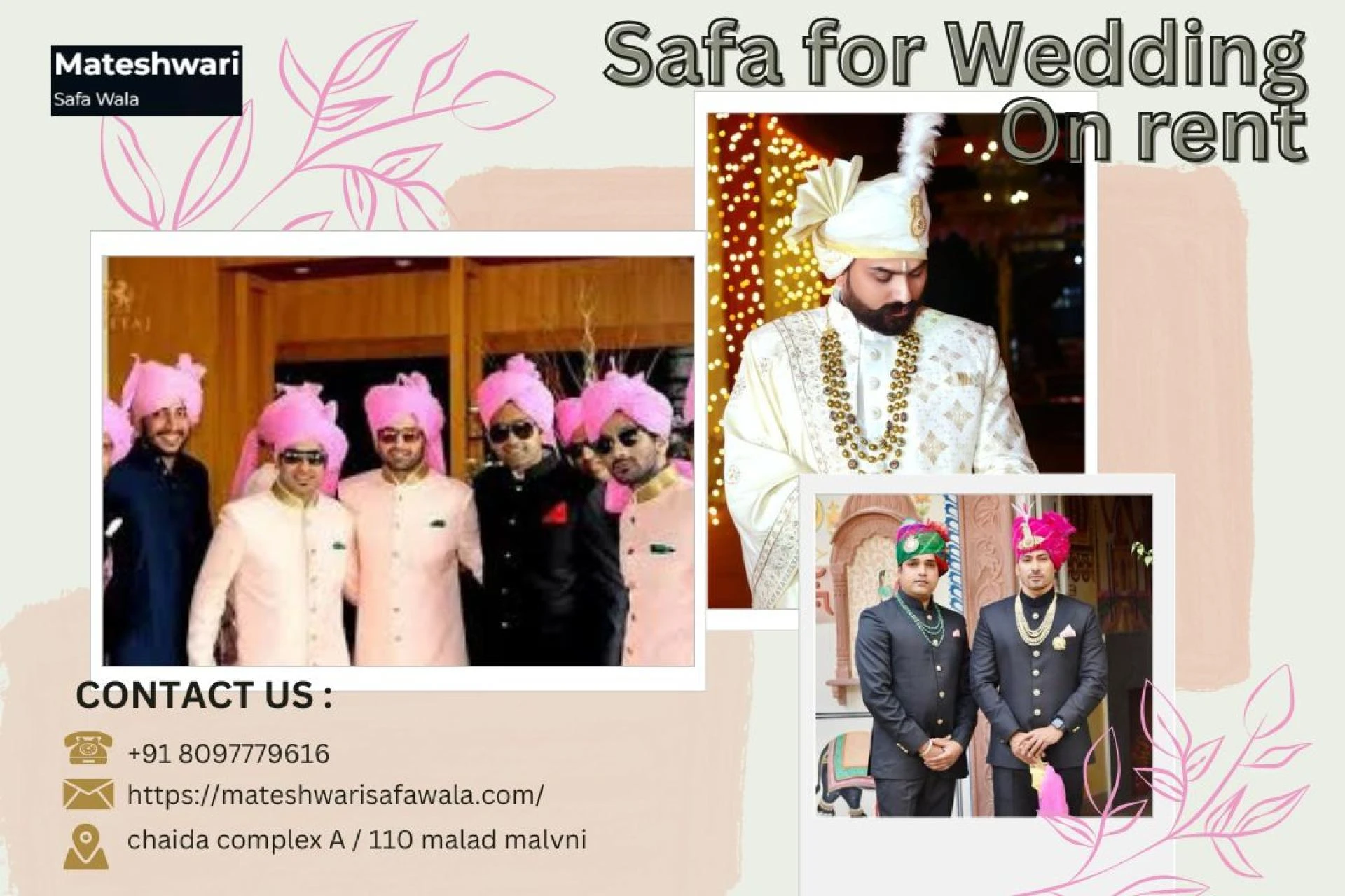 Safa for Wedding on Rent: Blend of Tradition, Elegance, Convenience
