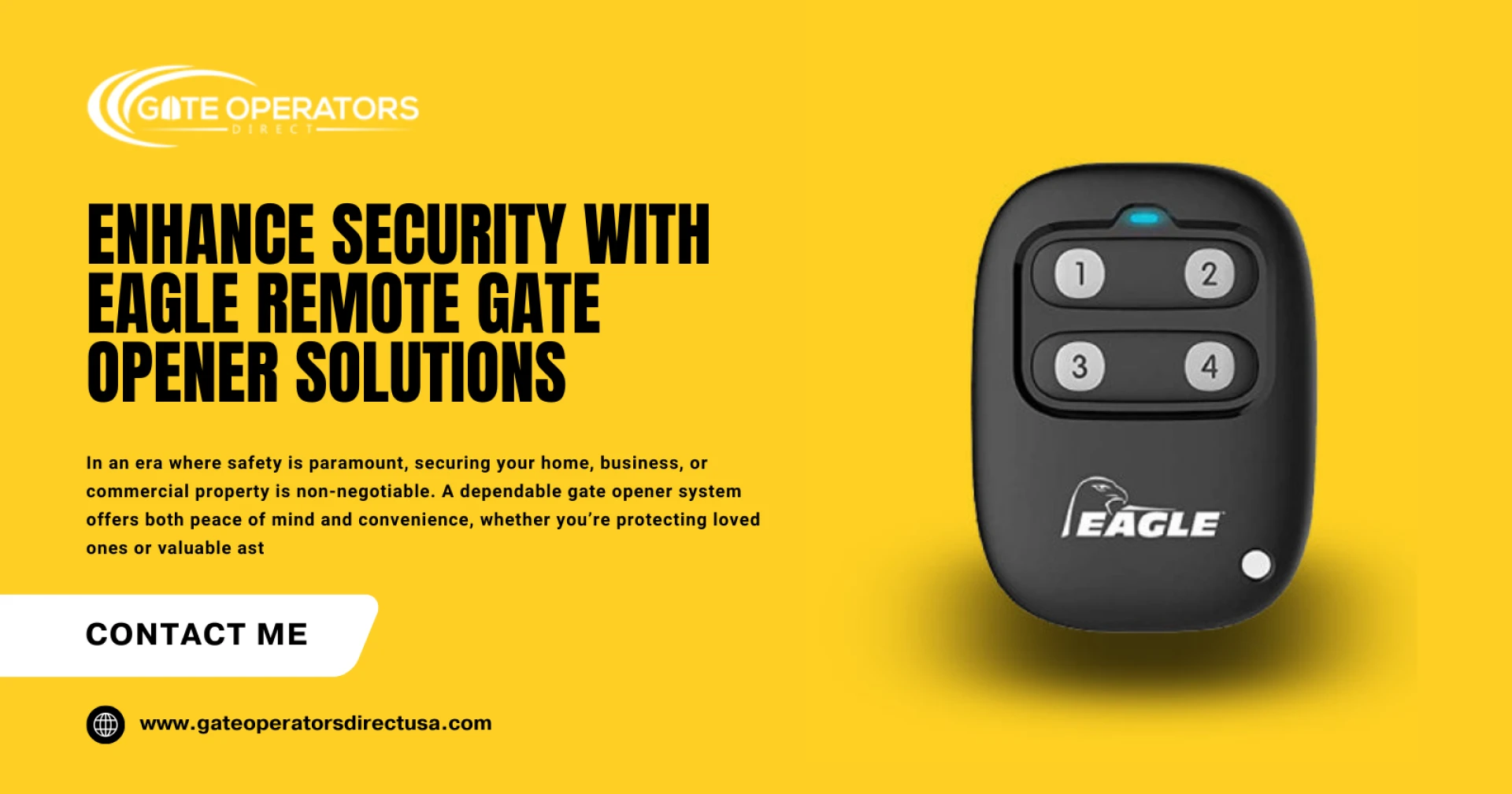 Buy Remote Control Gate Openers – Eagle Chrome Series Deals