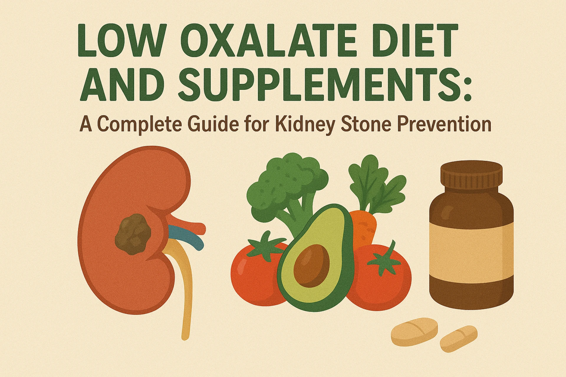 Low Oxalate Diet and Supplements: A Complete Guide for Kidney Stone Prevention
