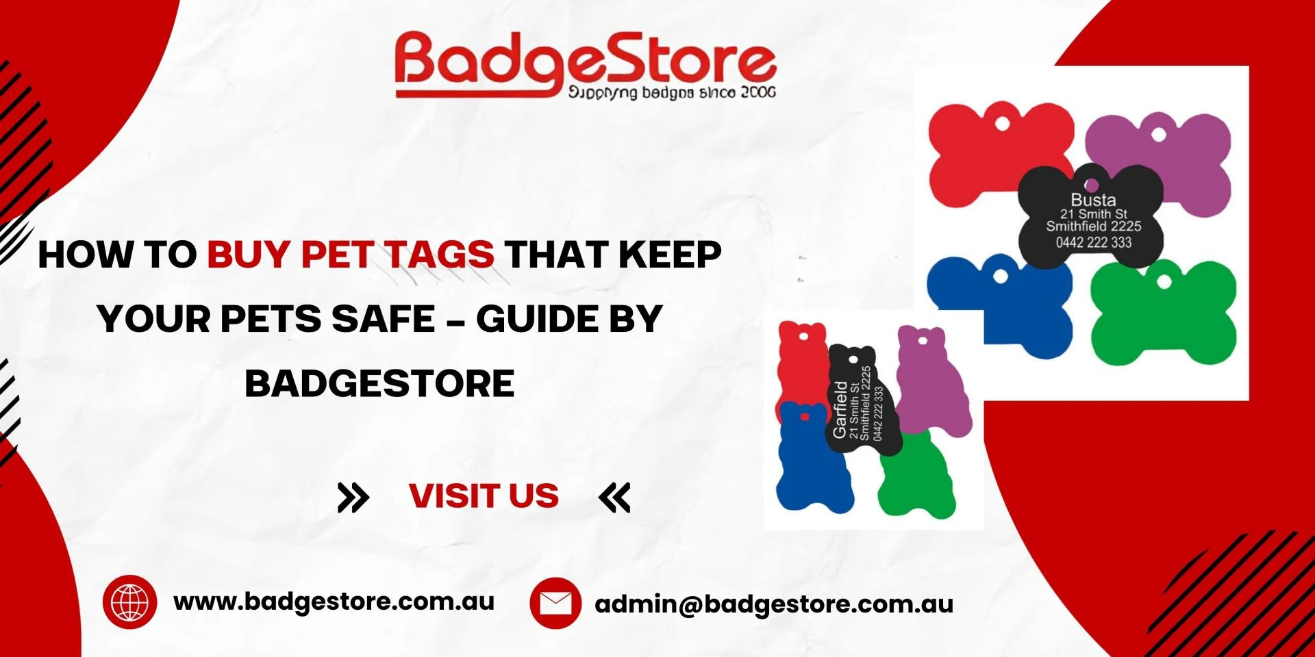 How to Buy Pet Tags That Keep Your Pets Safe – Guide by BadgeStore