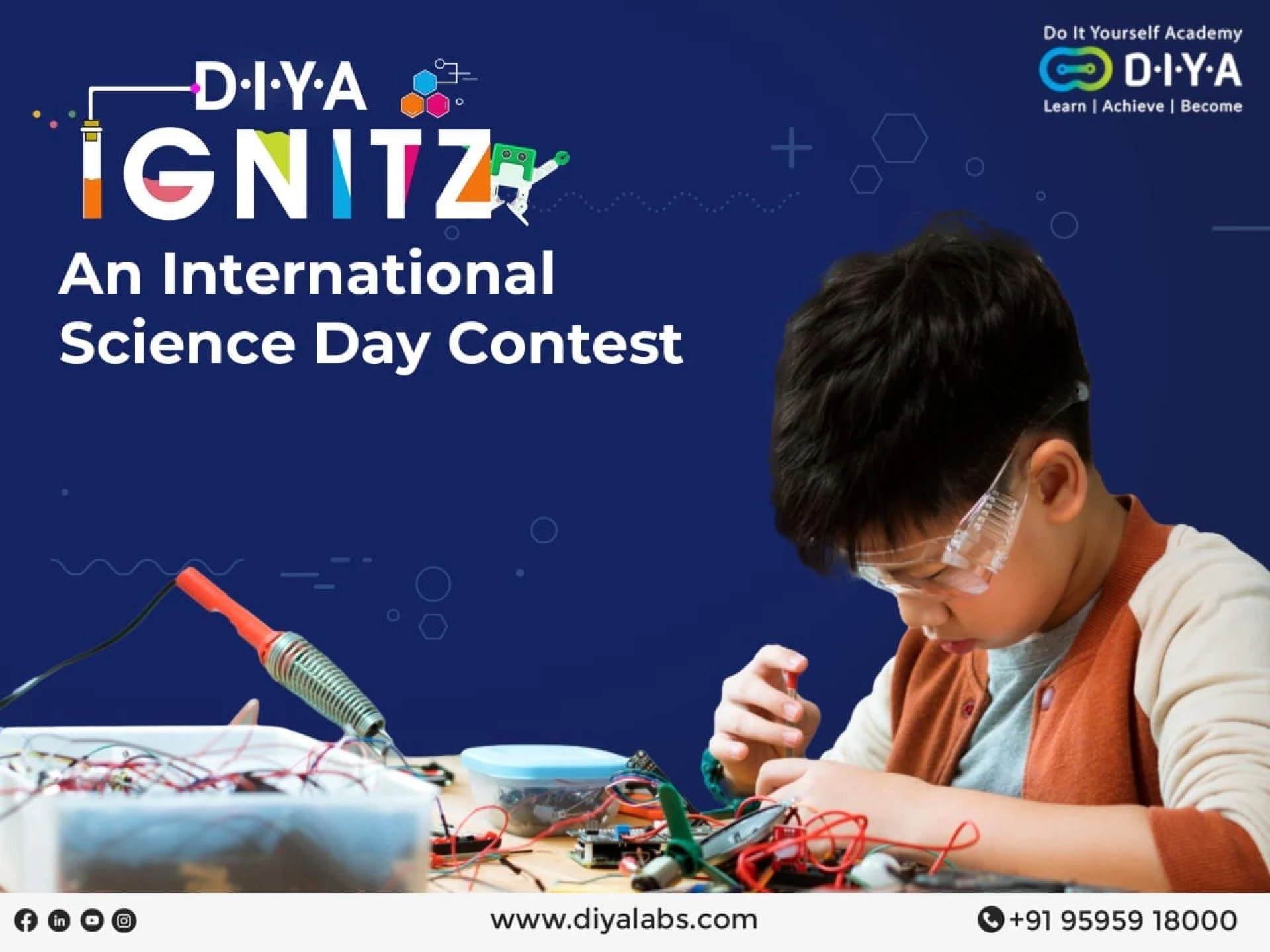 DO IT YOURSELF ACADEMY (D.I.Y.A) IGNITZ: A Science Day Special | Online robotics classes for kids