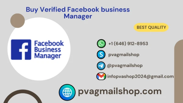Best Place to Buy Verified Facebook Business Manager (BM)