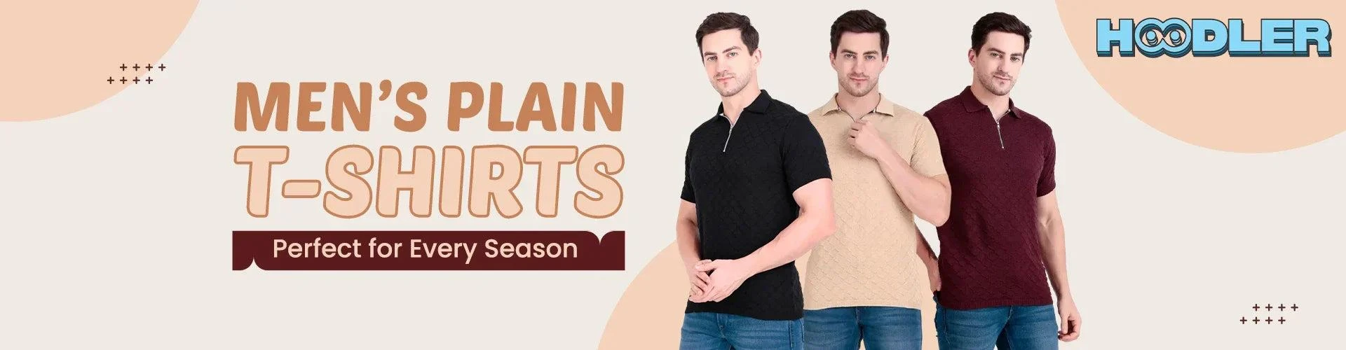 Hoodler’s Men’s Plain T-Shirts: Perfect for Every Season