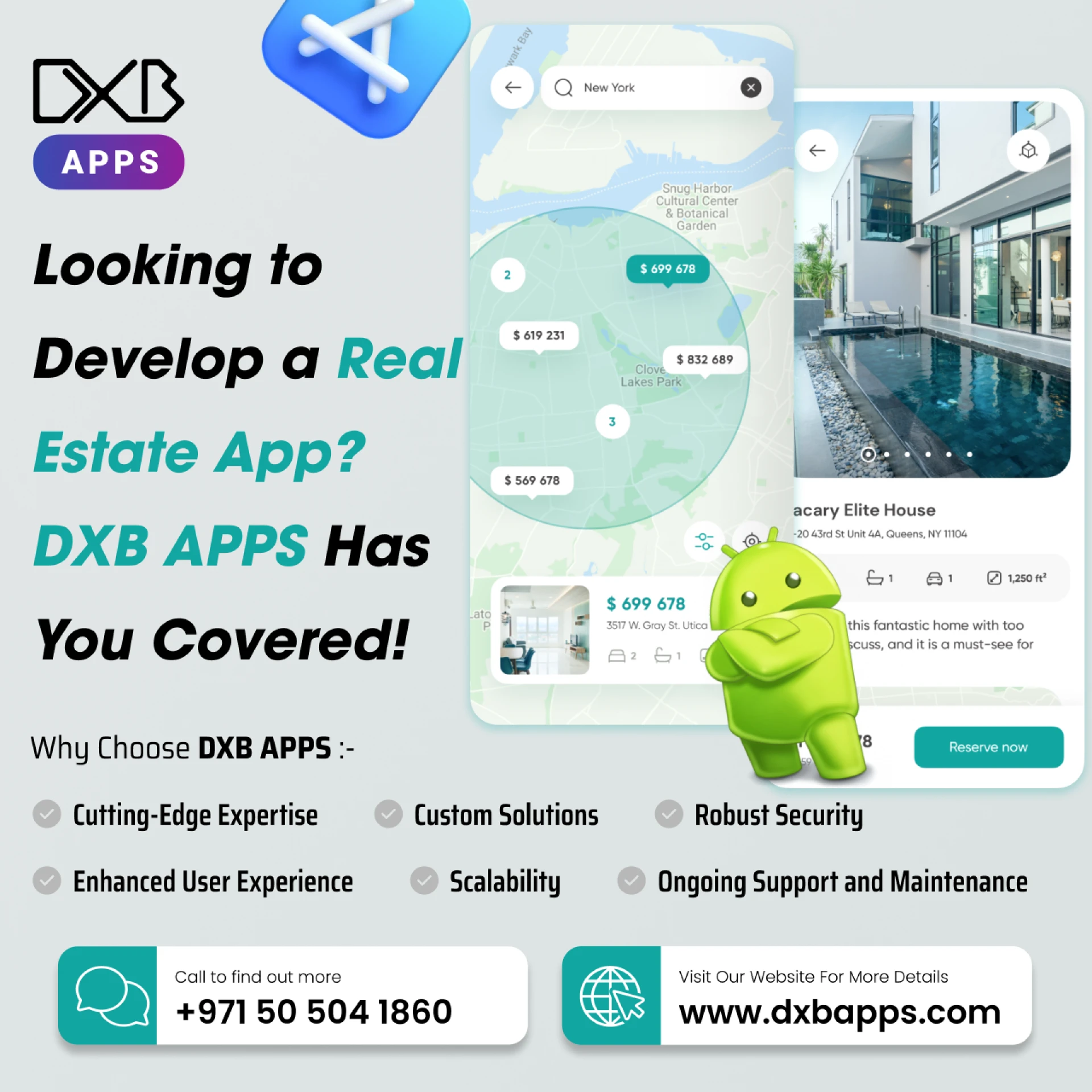 Get the top mobile application development Abu Dhabi services by DXB APPS