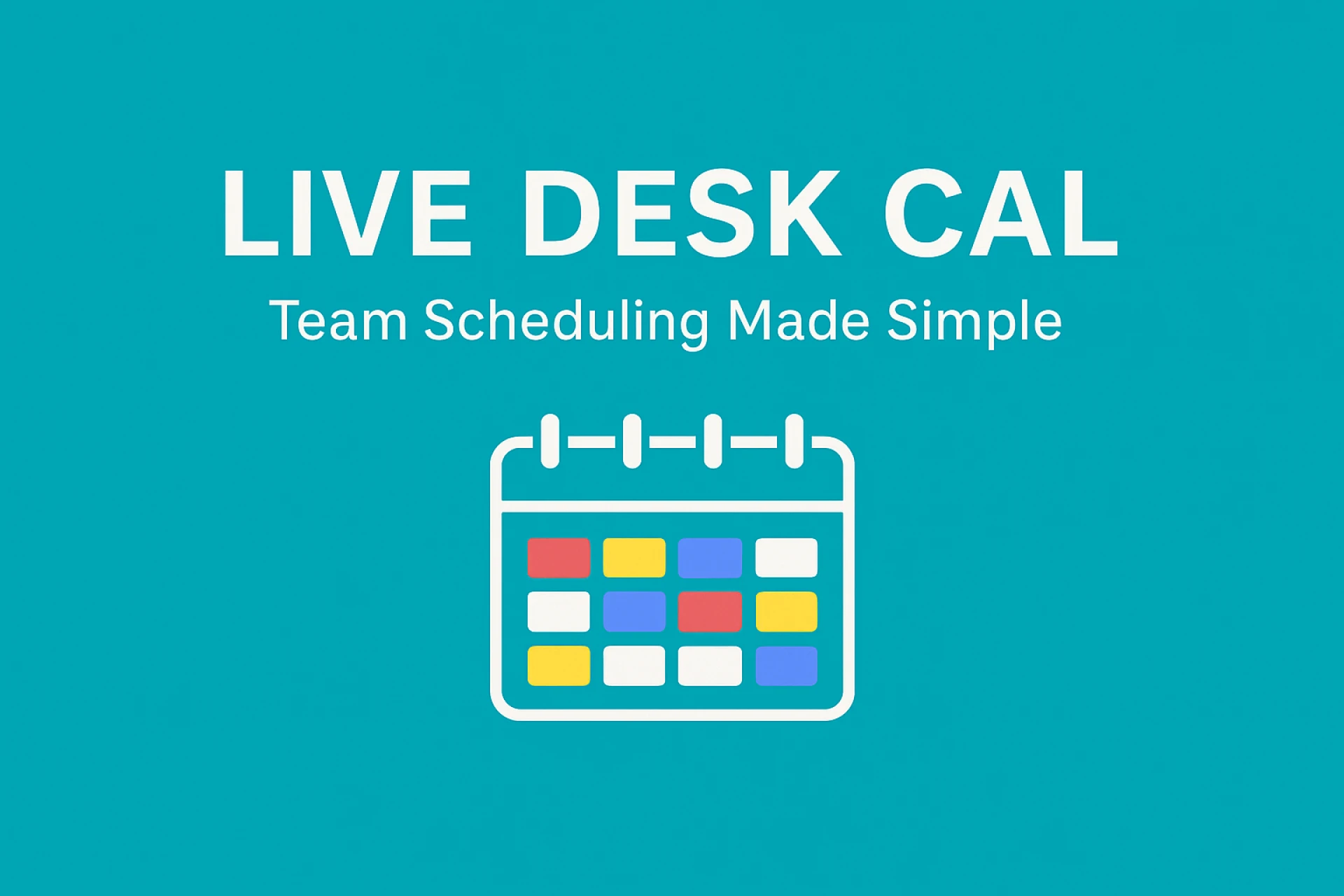 Live Desk Cal: Private Offline Team Calendar for Windows