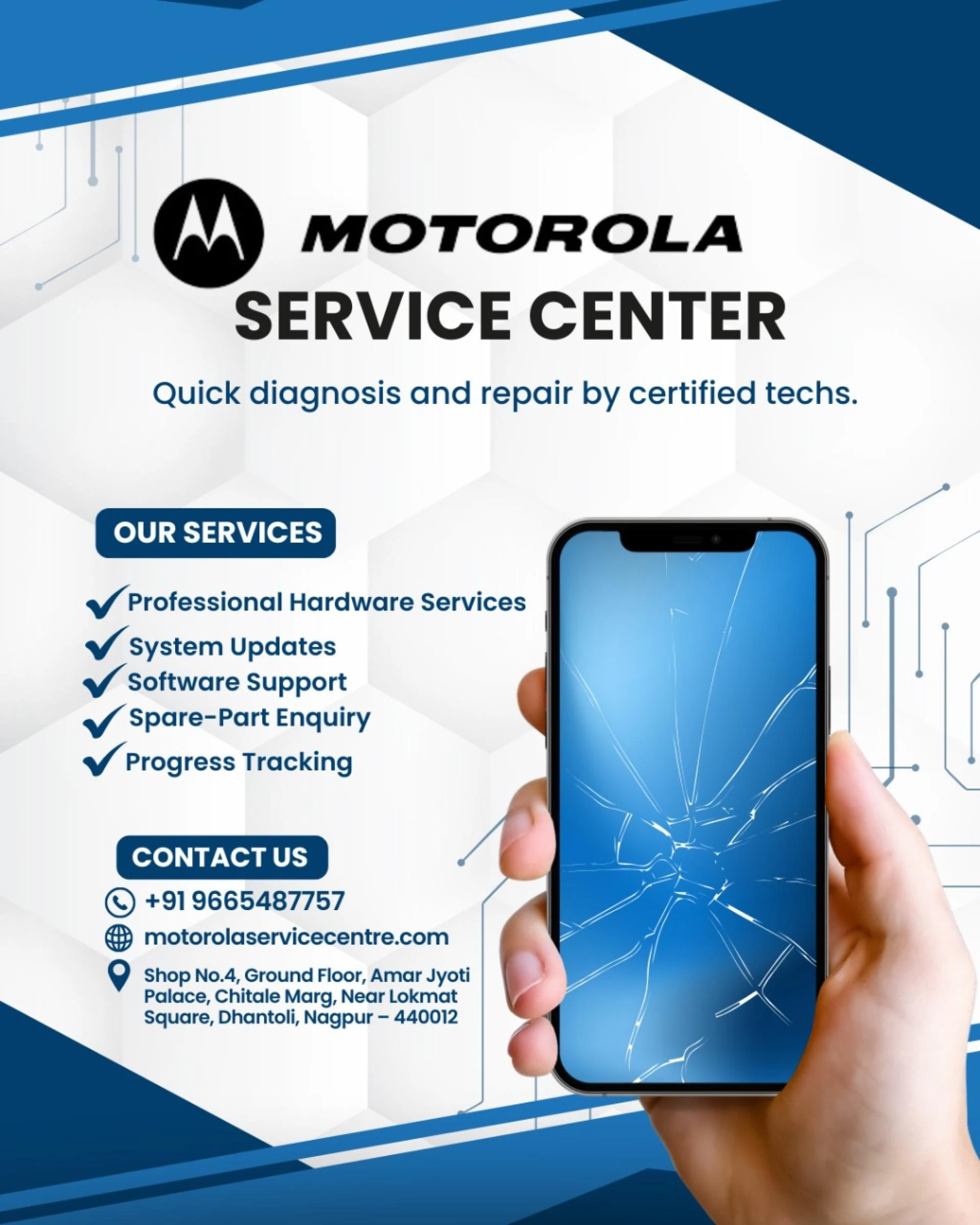 Motorola Mobile Service Center in Nagpur – Reliable Solutions for Your Smartphone Problems.