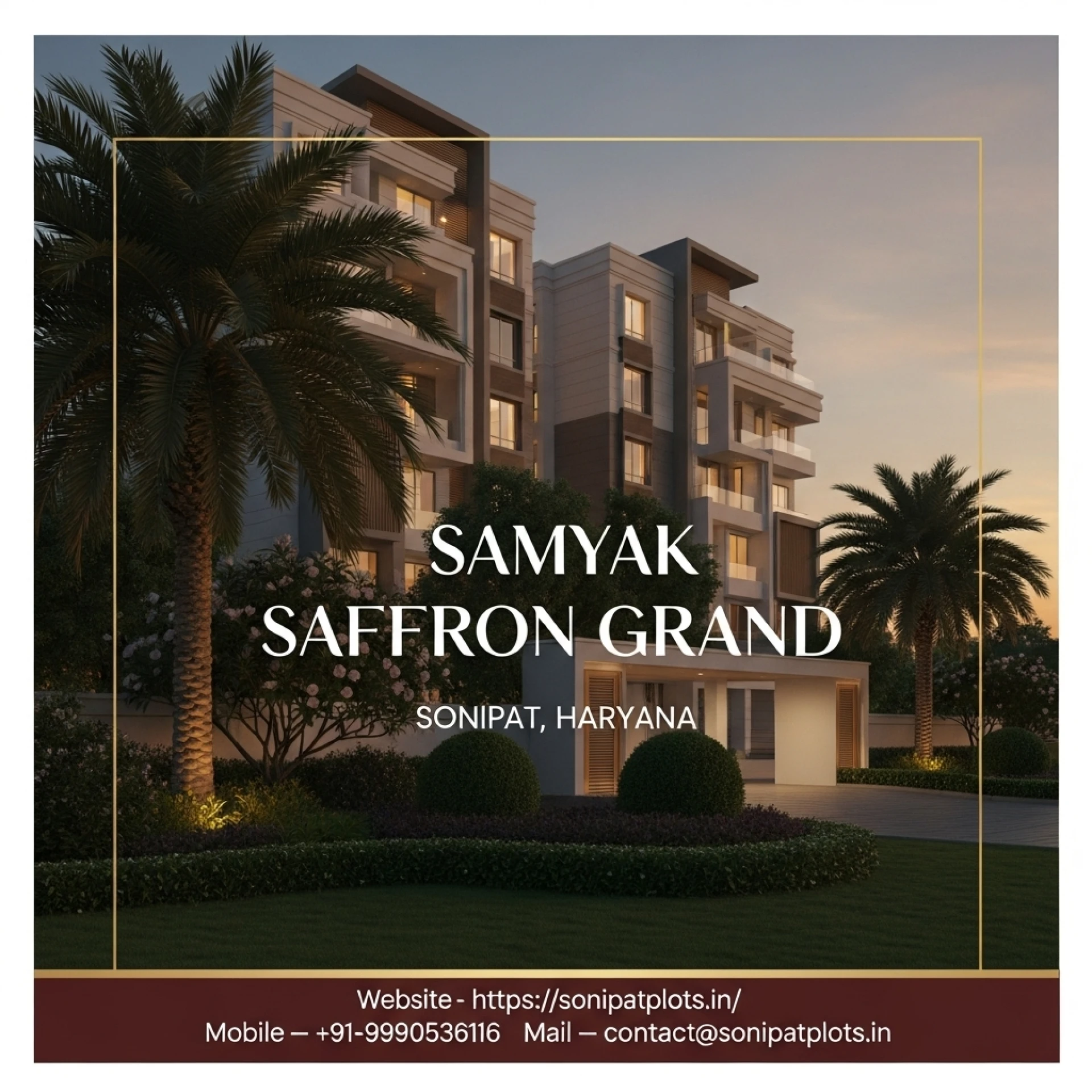 Samyak Saffron Grand Plots Developed By Trusted Builders