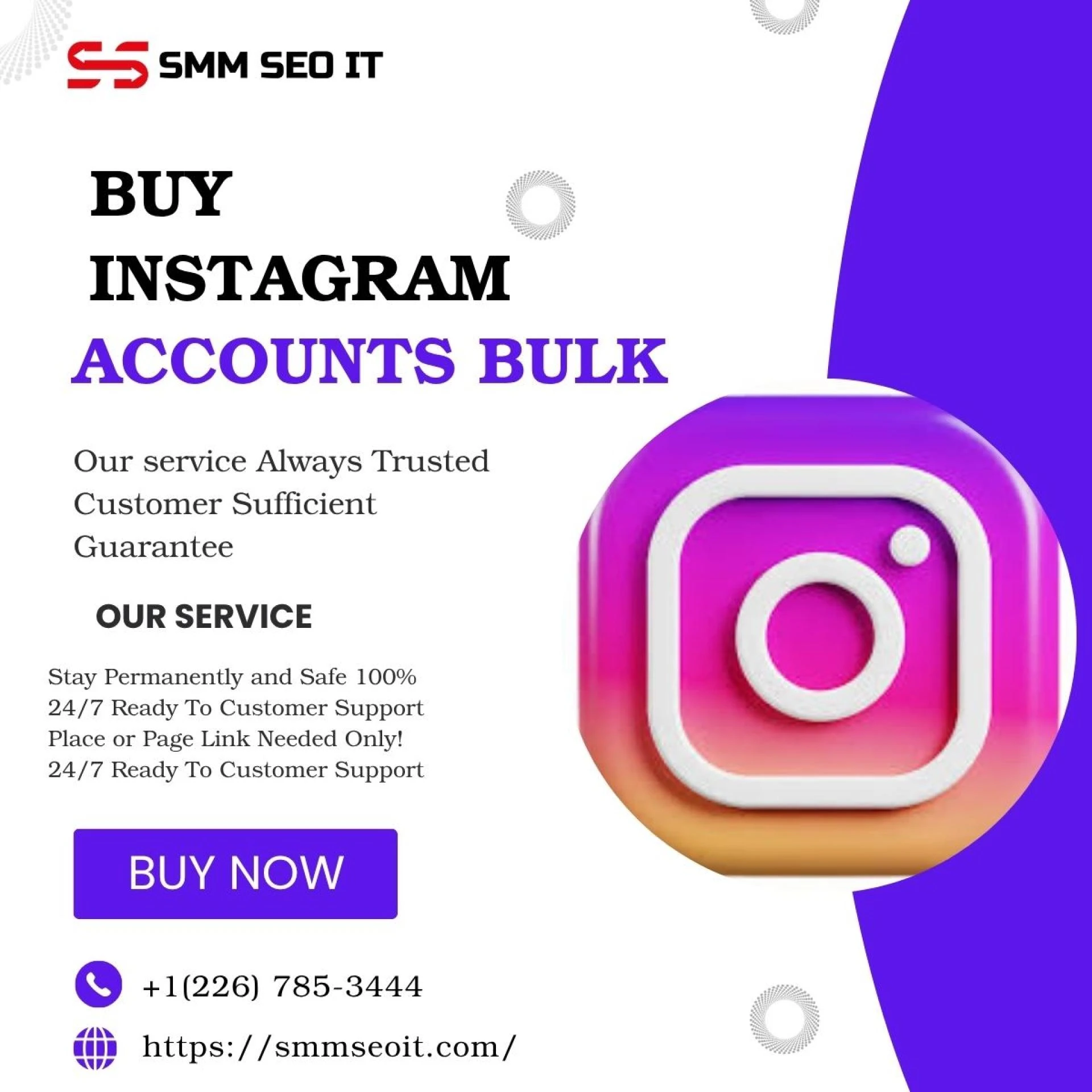 Buy Instagram Accounts Bulk with SMMSEOIT for Instant Social Media Success