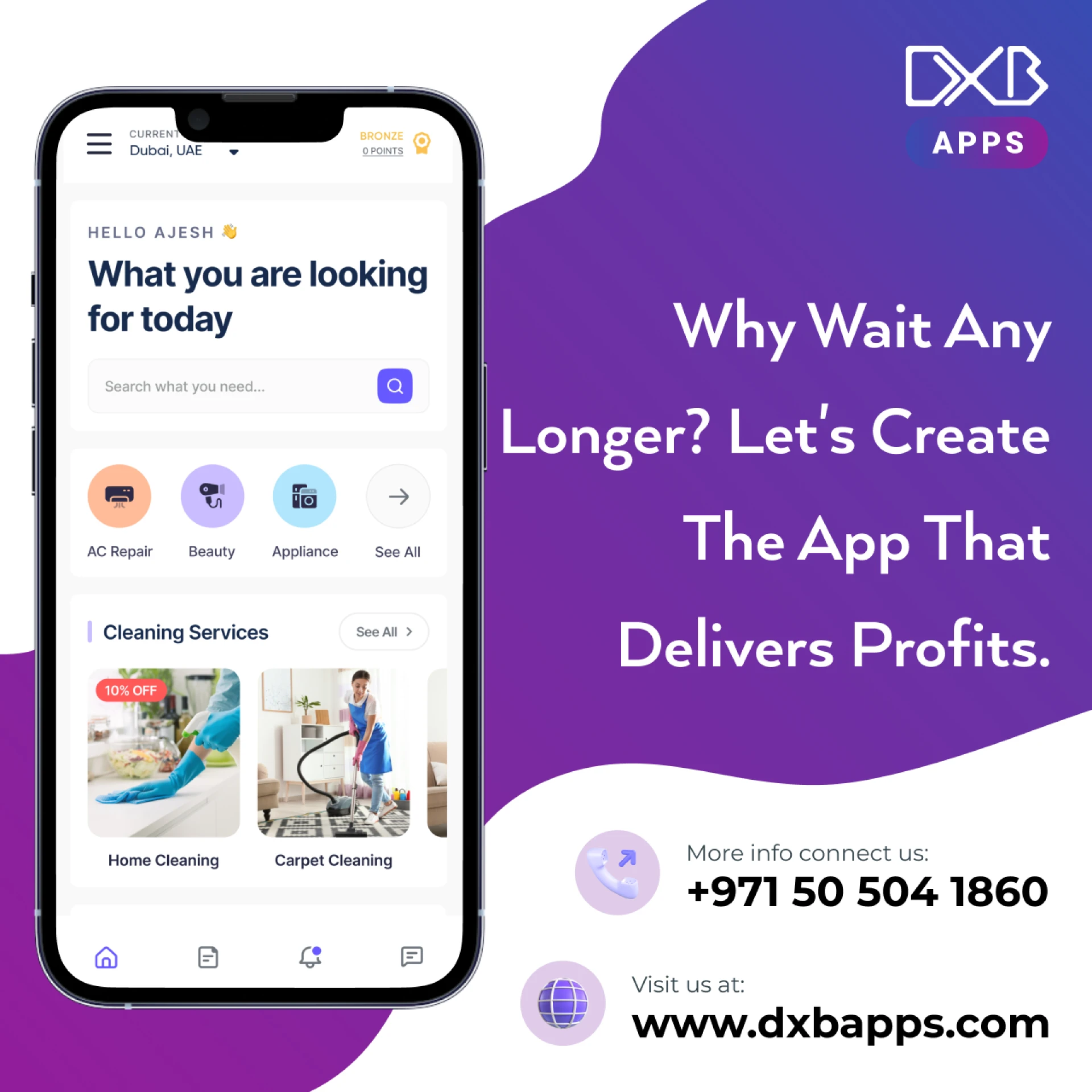 DXB APPS offers top mobile application development Abu Dhabi solutions