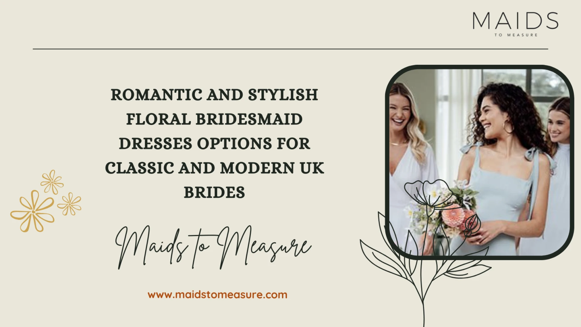 Romantic and Stylish Floral Bridesmaid Dresses Options for Classic and Modern UK Brides