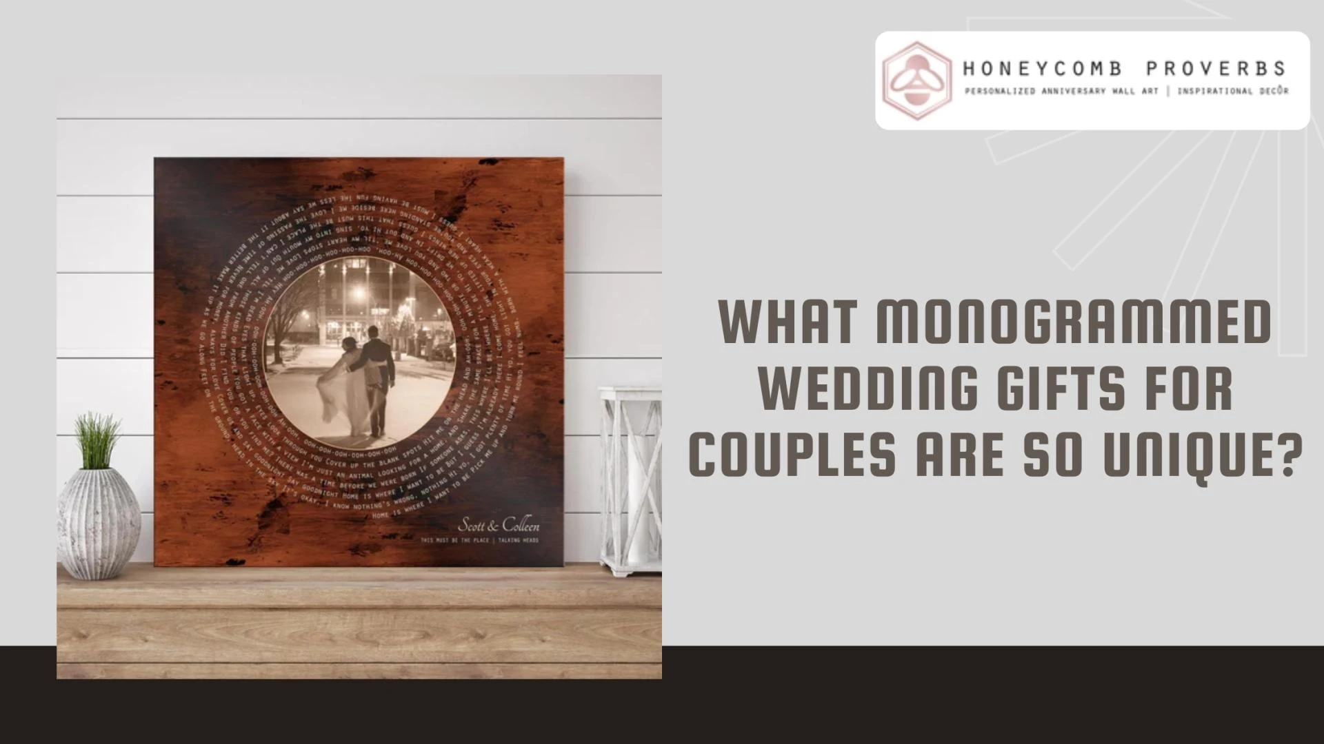 What Monogrammed Wedding Gifts for Couples Are So Unique?