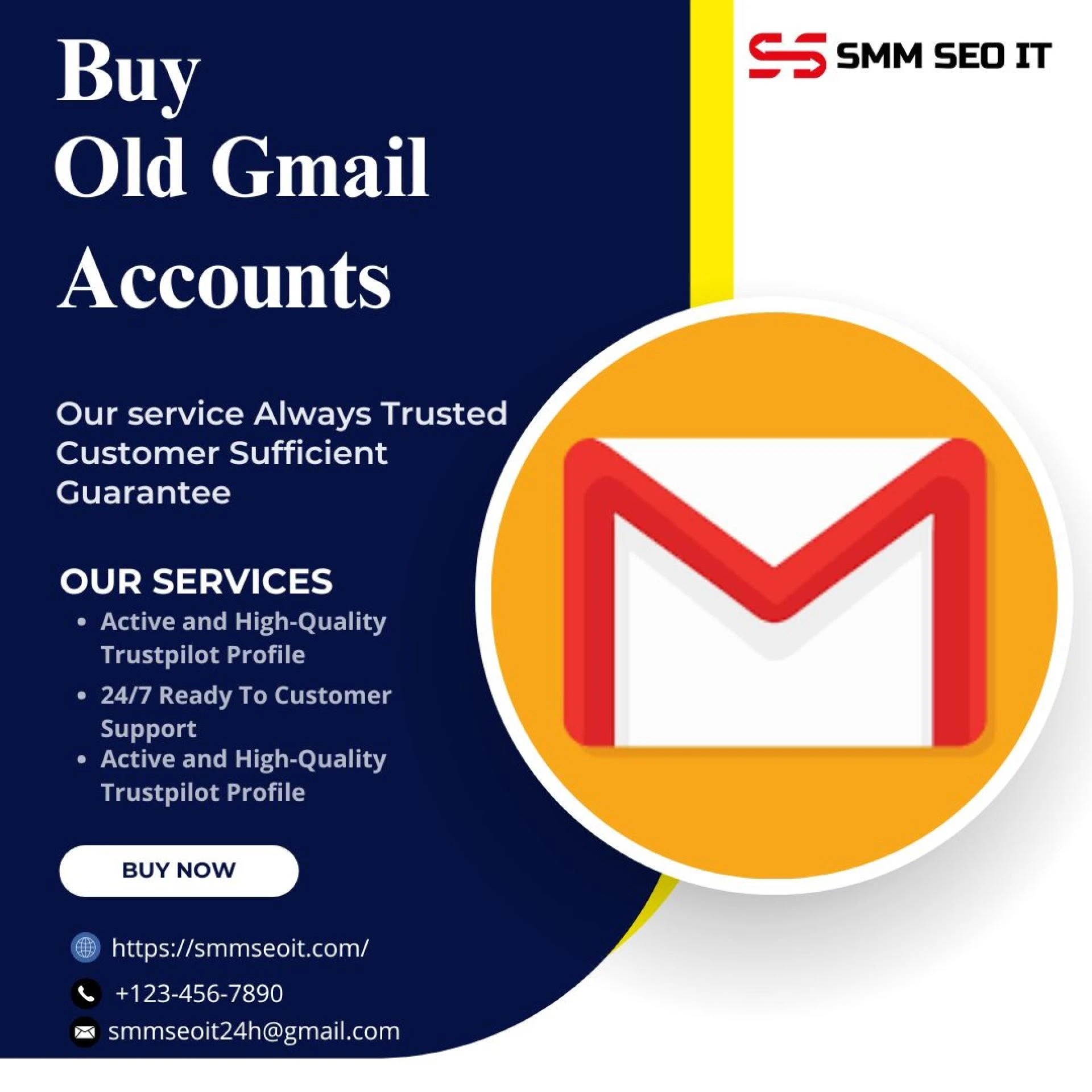 Buy Old Gmail Accounts | Authentic & Affordable Accounts - SMMSEOIT