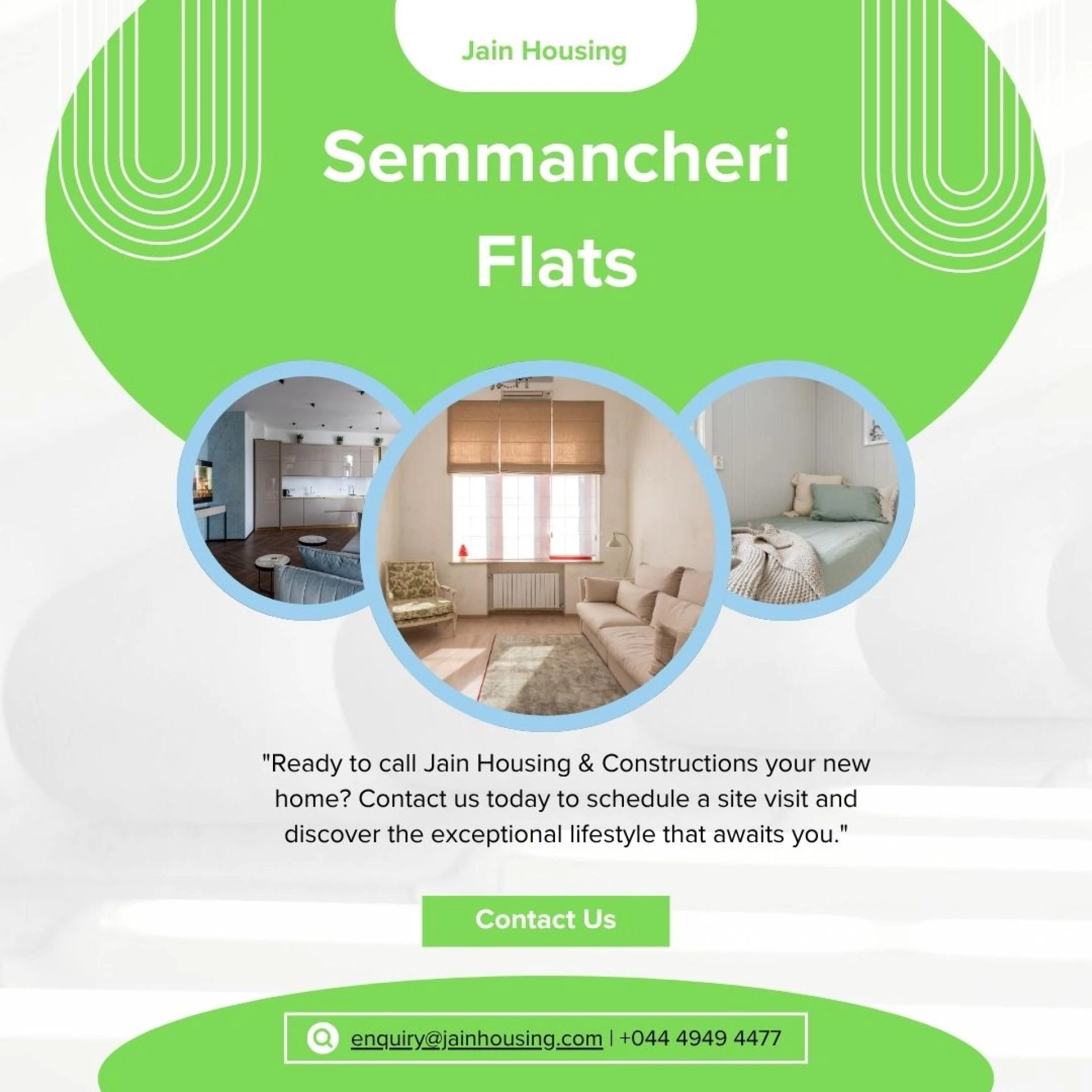 Semmancheri Flats – Redefining Modern Living at Jains Aadhya
