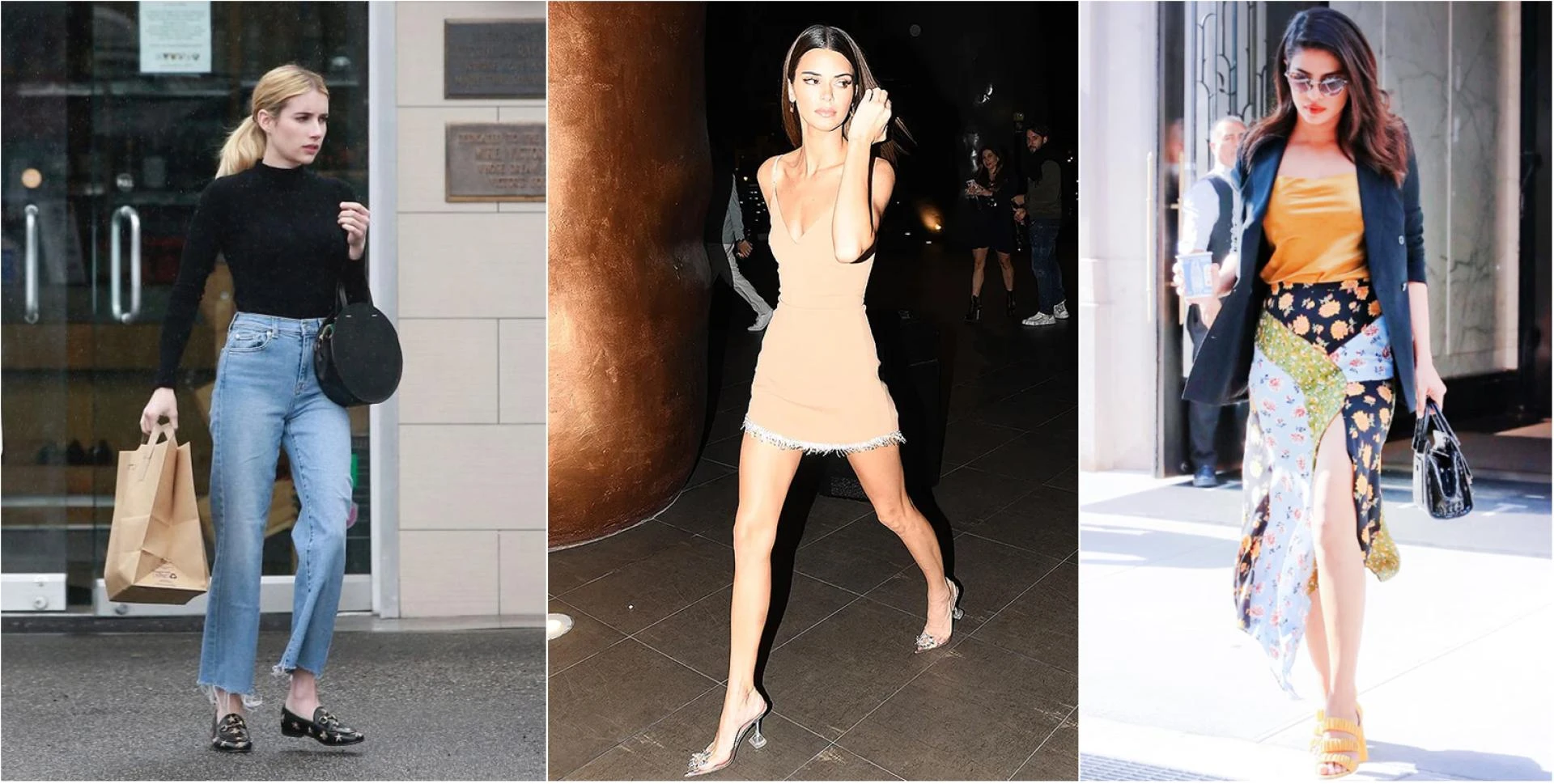 wore a sequined Golden Goose body with sheer chest panelling