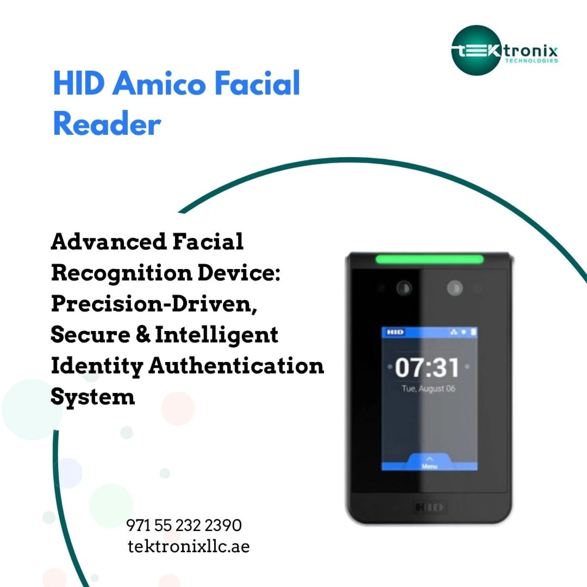Next-Gen UAE Facial Recognition Next-Gen security with HID Amico Facial Recognition in UAE.
