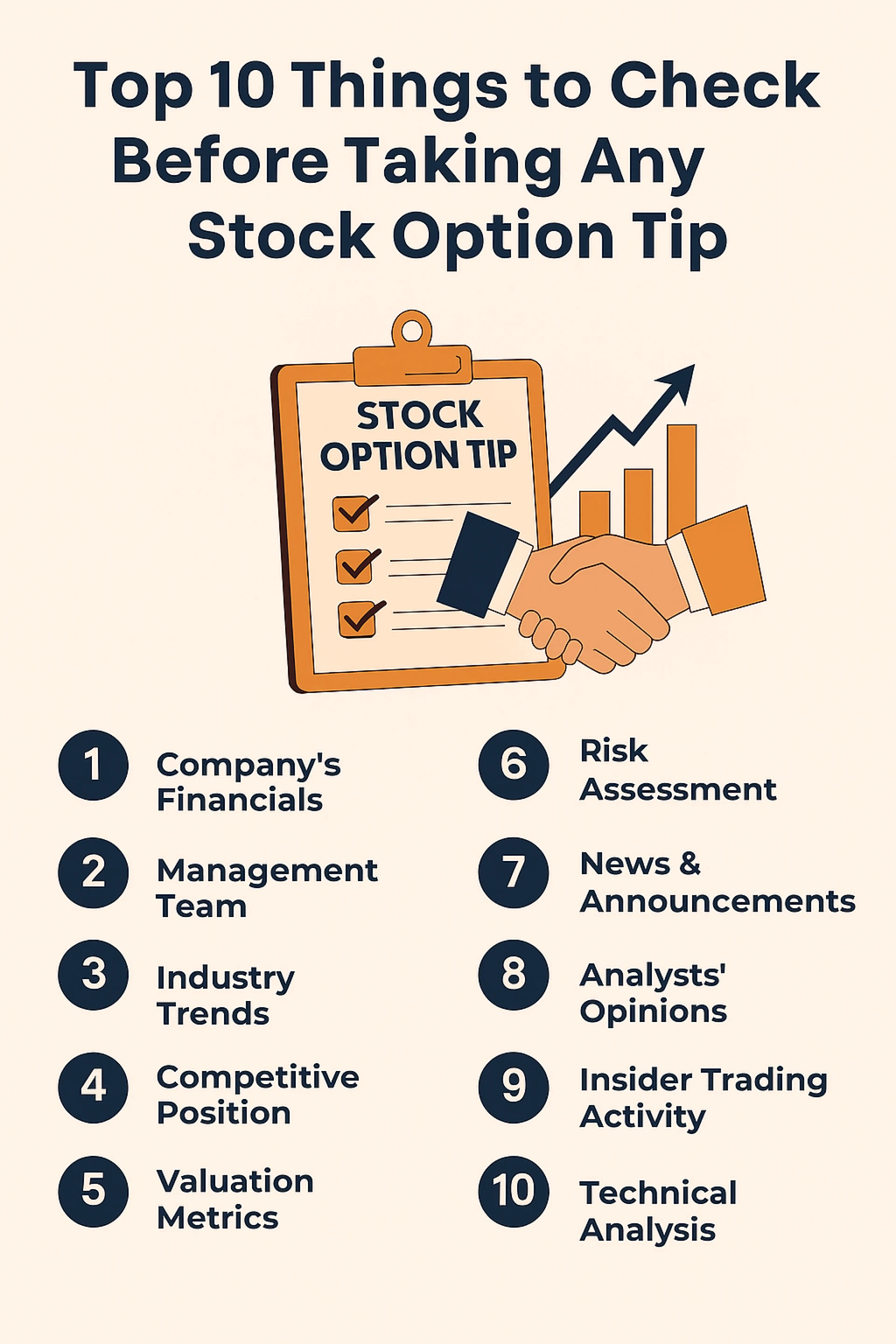 Top 10 Things to Check Before Taking Any Stock Option Tips