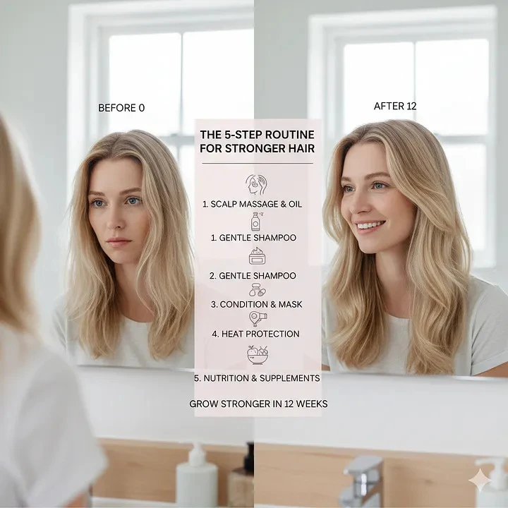The 5-Step Routine That Helped My Thin Hair Grow Stronger in 12 Weeks