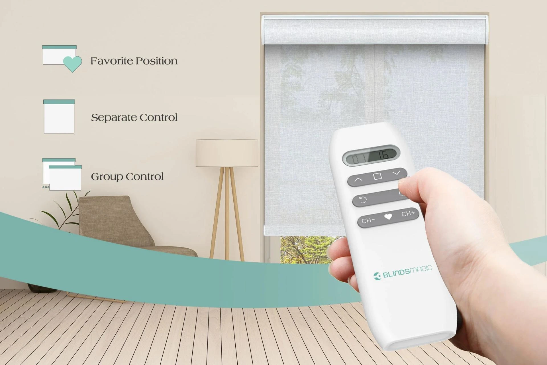 Smart Motorized Blinds for Angled and Arched Windows