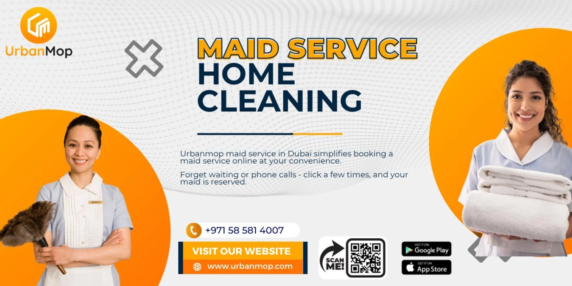  UrbanMop offers the reliable maid service Dubai for Villas, Offices & Homes