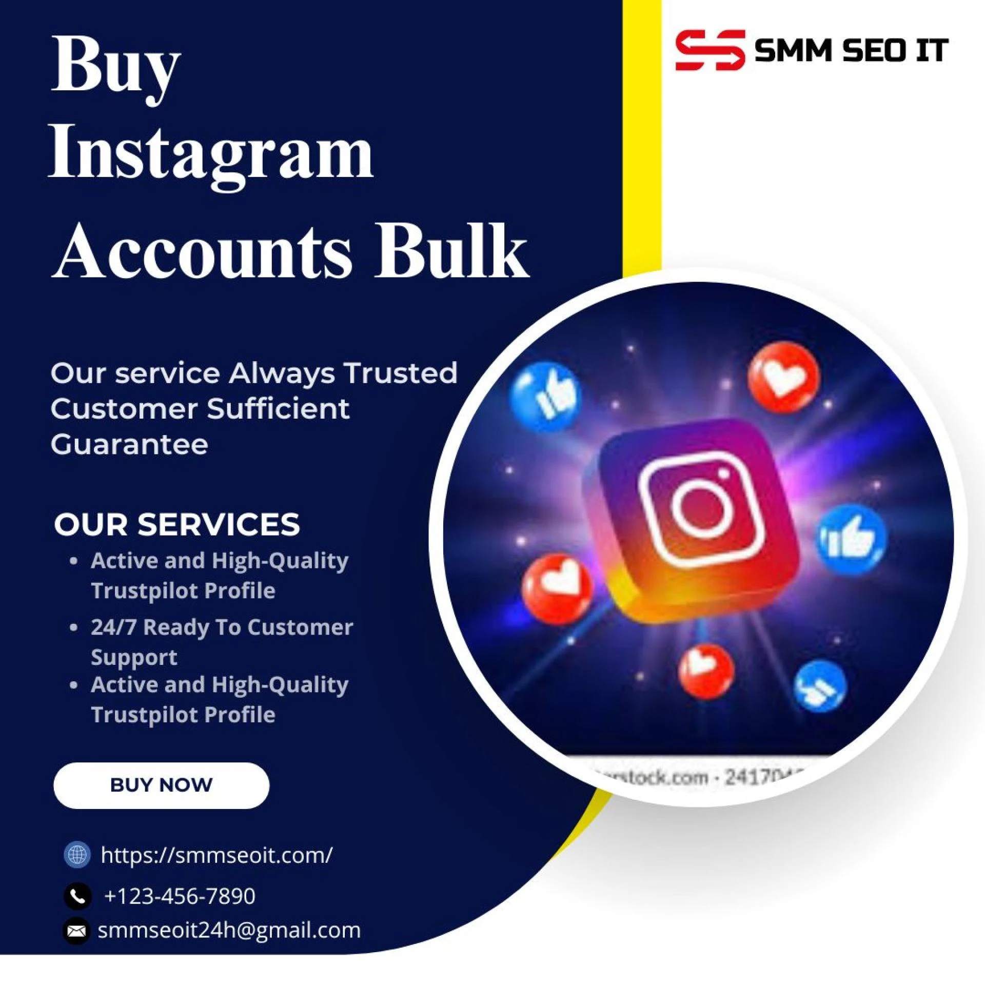 Buy Instagram Accounts Bulk - Fast & Reliable Service | smmseoit